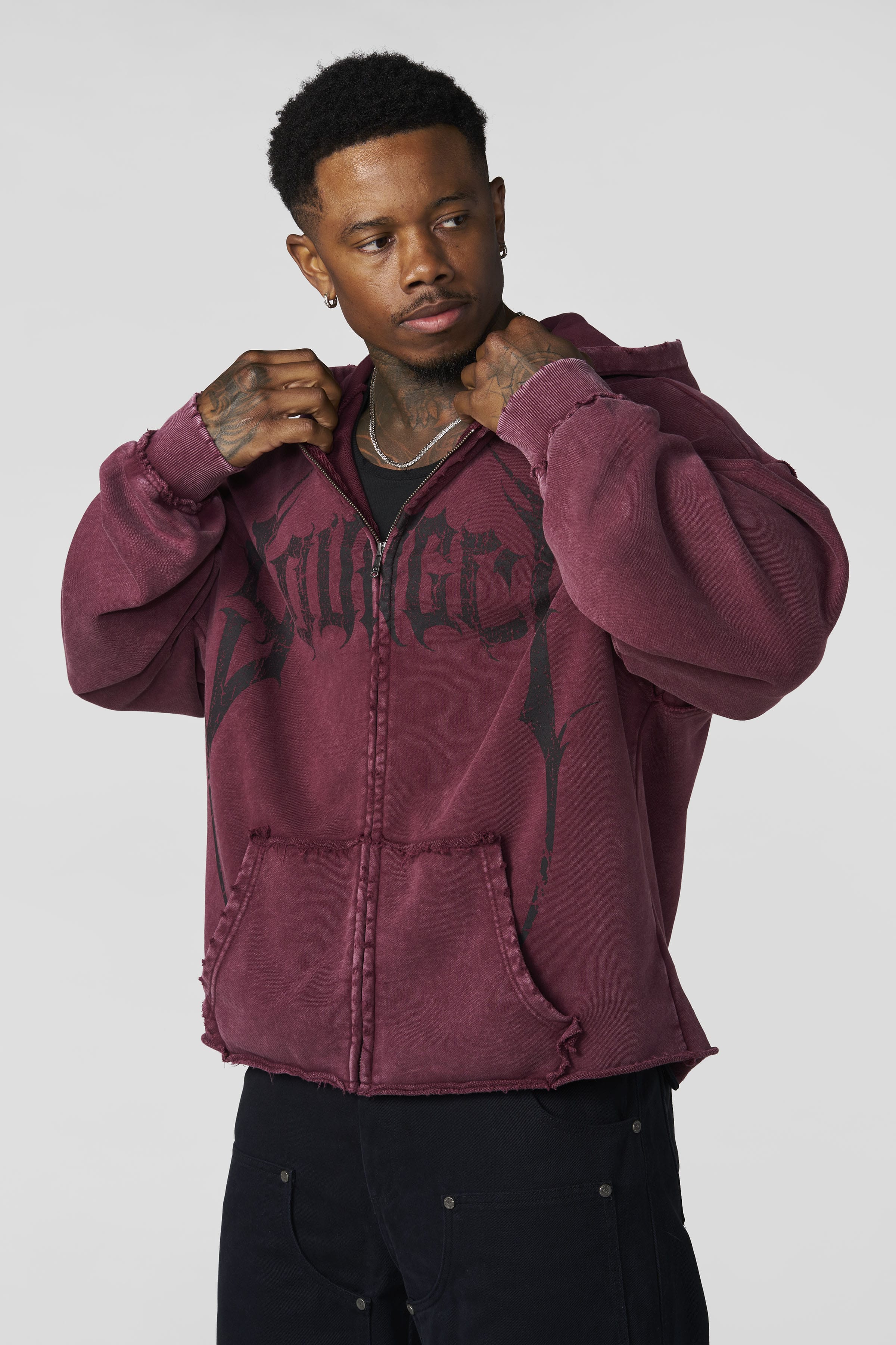 5224 - Hardstyle Zip-Ups - Burgundy Wash