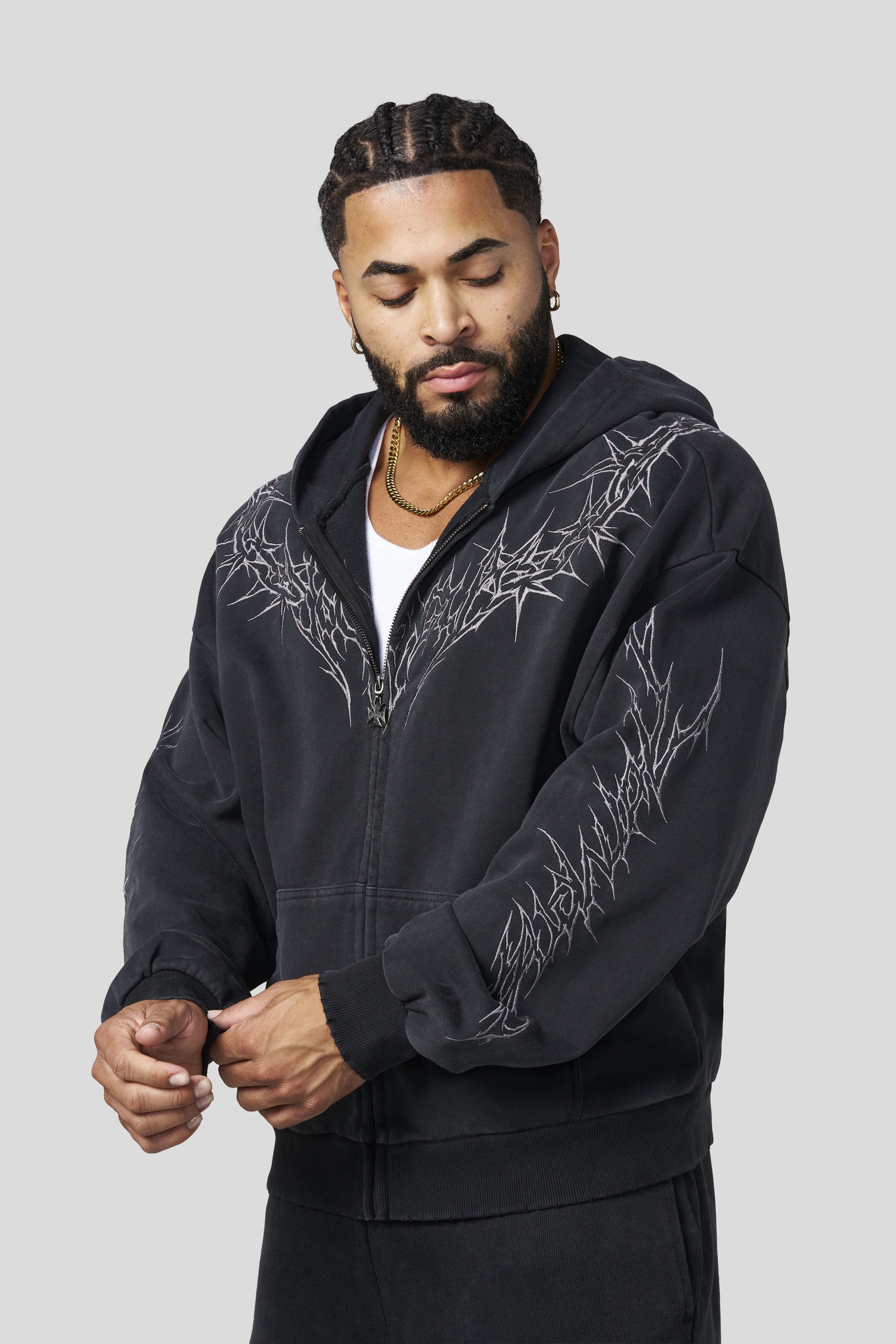 5228 - Vengeance Zip-Ups - Black Wash