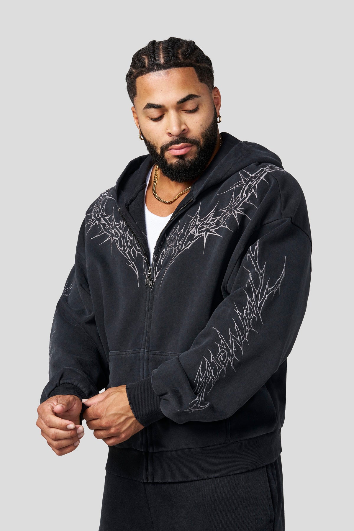 5228 - Vengeance Zip-Ups - Black Wash