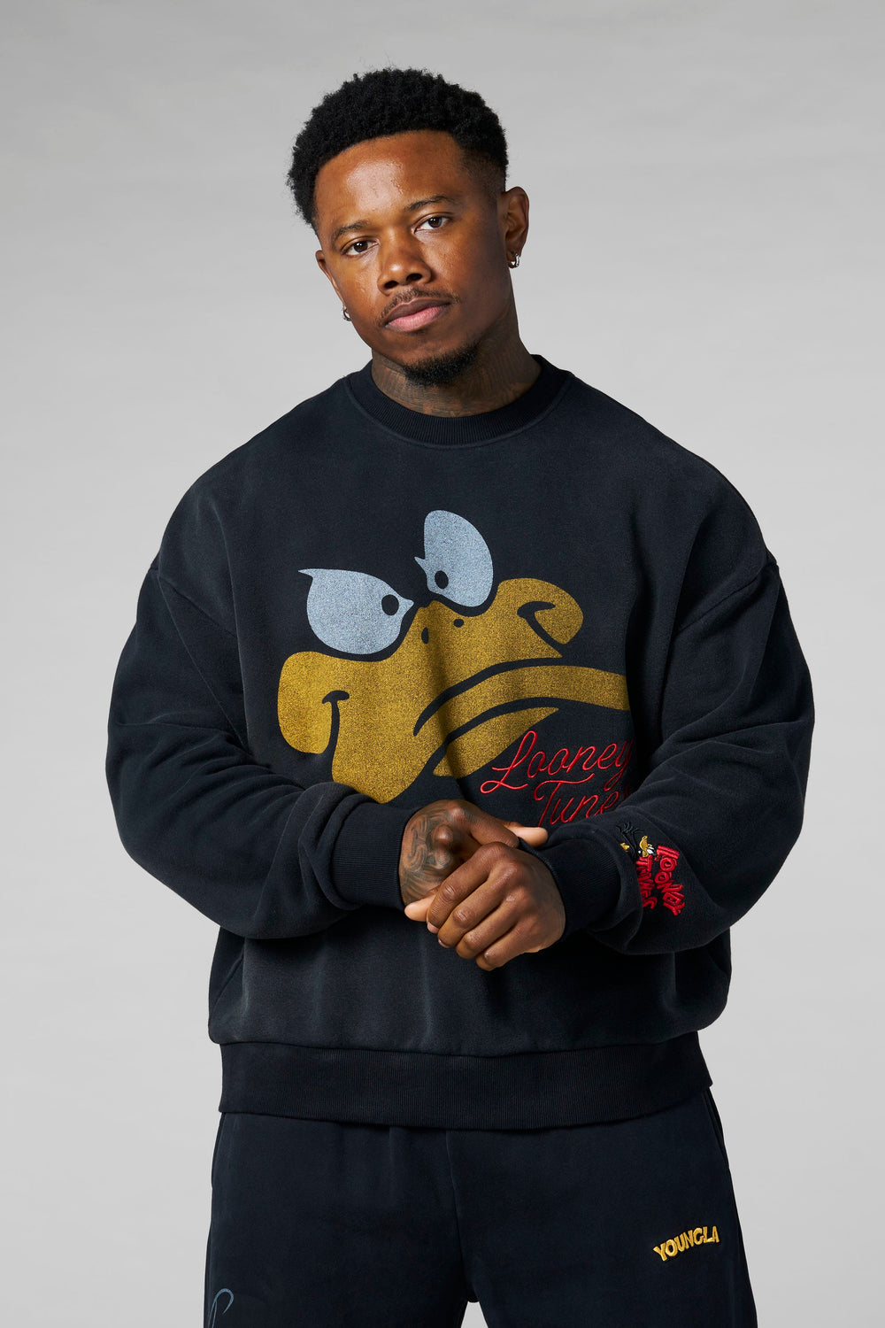 5255 - Looney Tunes Face Crewnecks - Daffy F