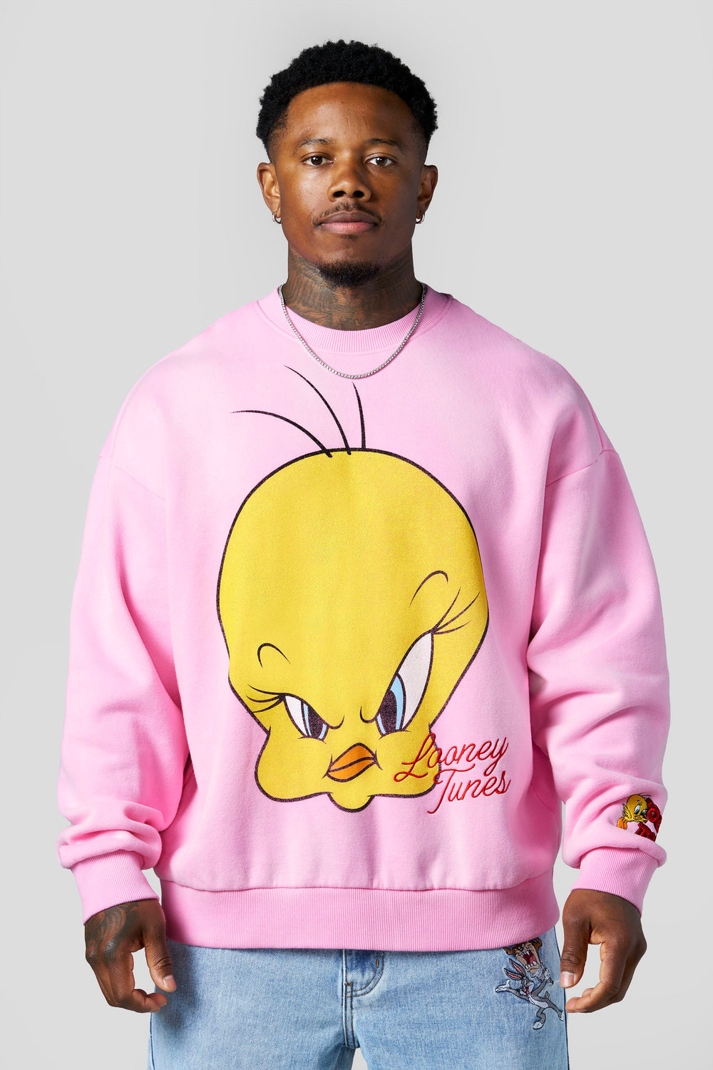 5255 - Looney Tunes Face Crewnecks - Tweety P