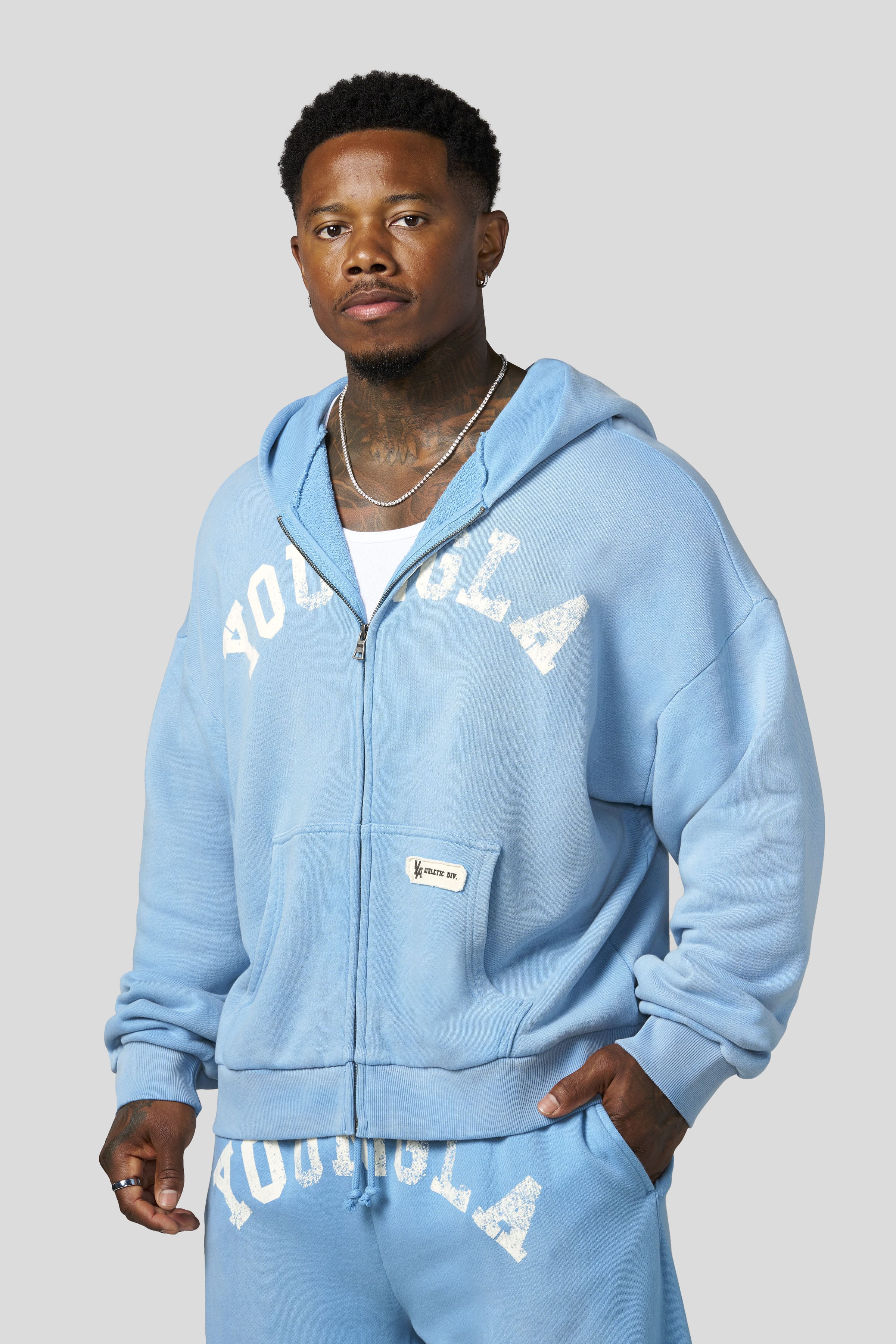 5268 - Arc Collection - Zip-Up - Sky Blue Wash