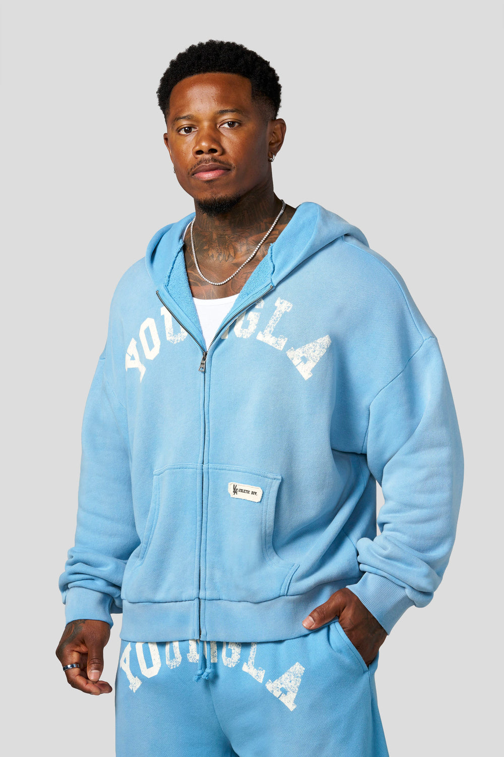 5268 - Arc Collection - Zip-Up - Sky Blue Wash