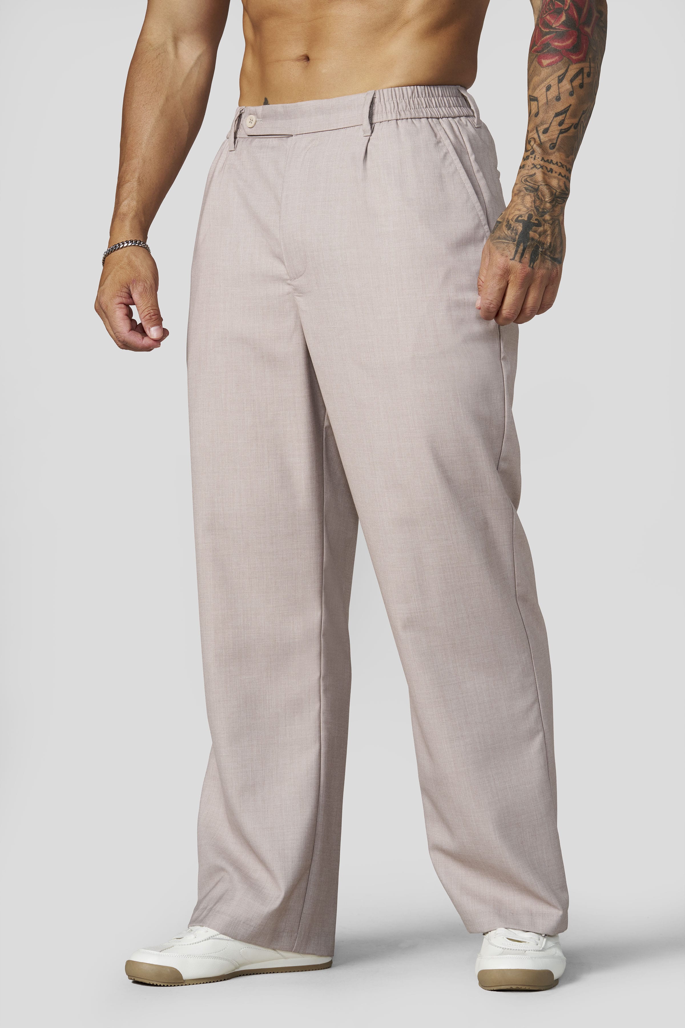 6003 - Pleated Slacks - Khaki
