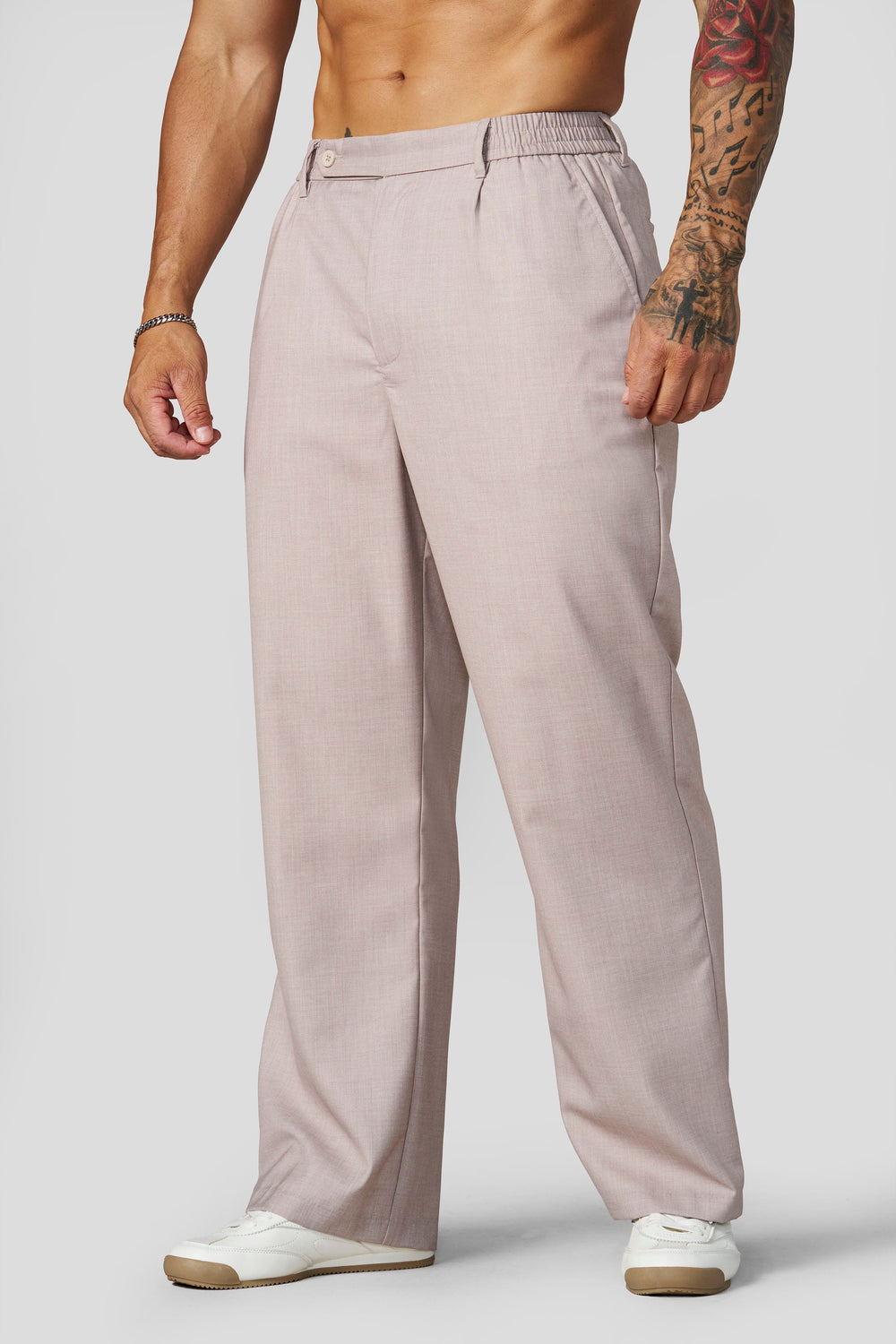 6003 - Pleated Slacks - Khaki