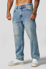 6016 - Fade Line Jeans - Blue Wash