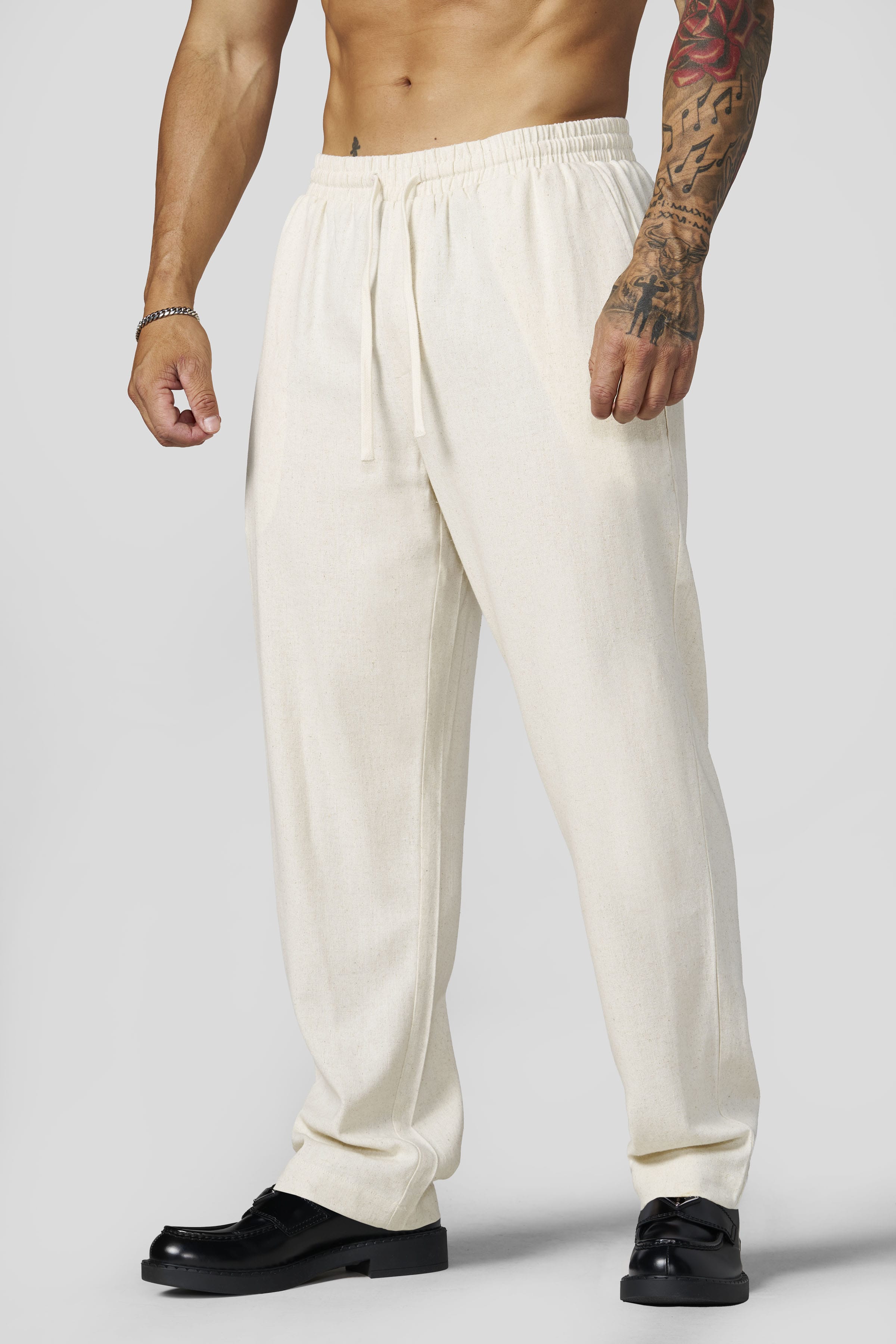 6027 - Beach Club Linen Pants - Natural Linen