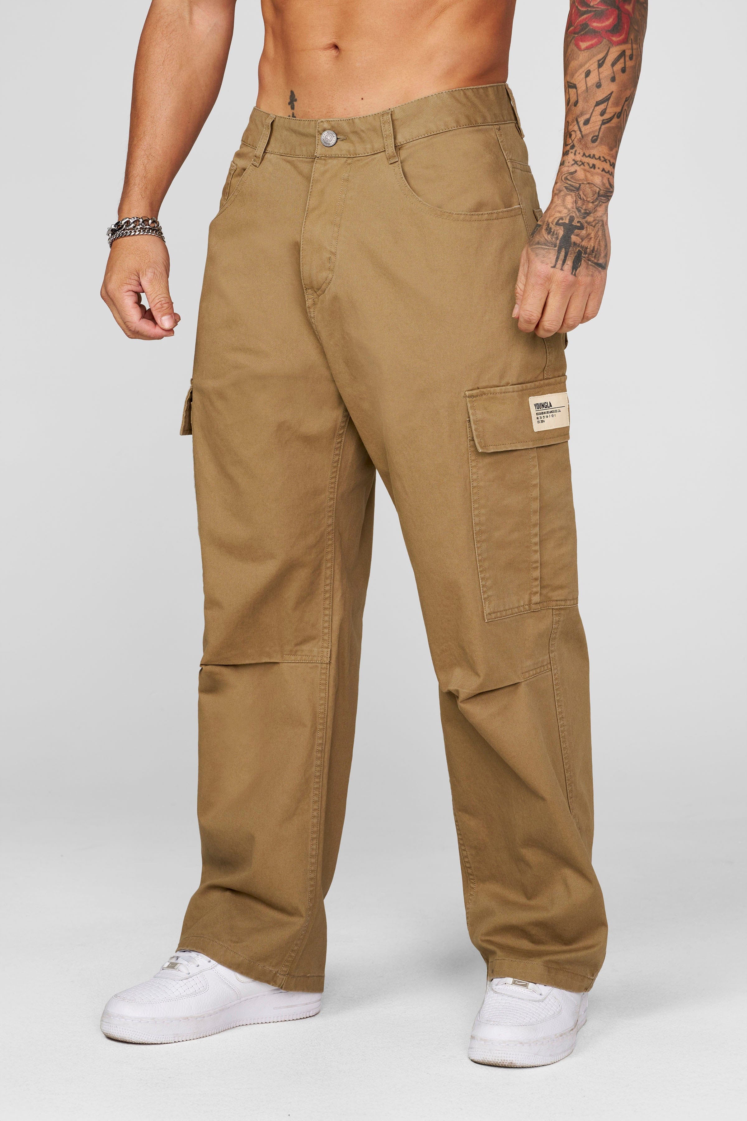 6047 - Classic Cargo Pants - Khaki