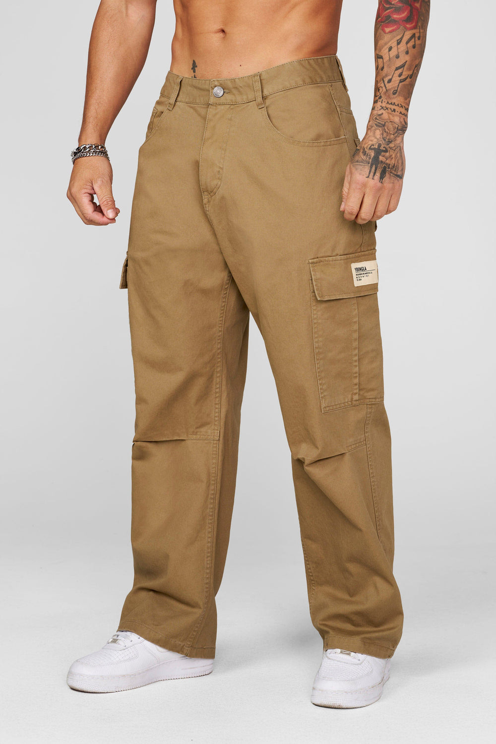 6047 - Classic Cargo Pants - Khaki