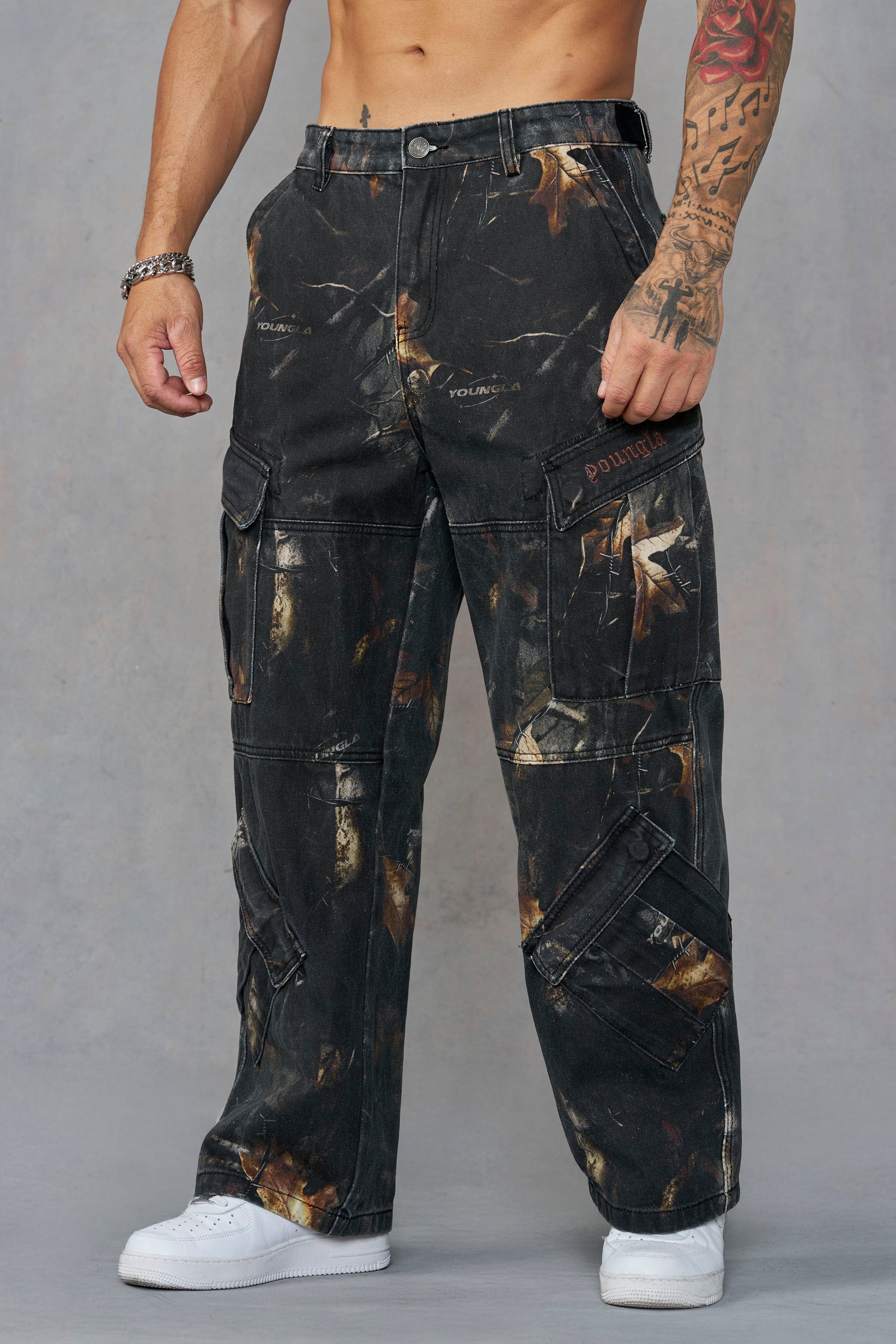 6048 - Battalion Cargo Pants - Black Tree Camo