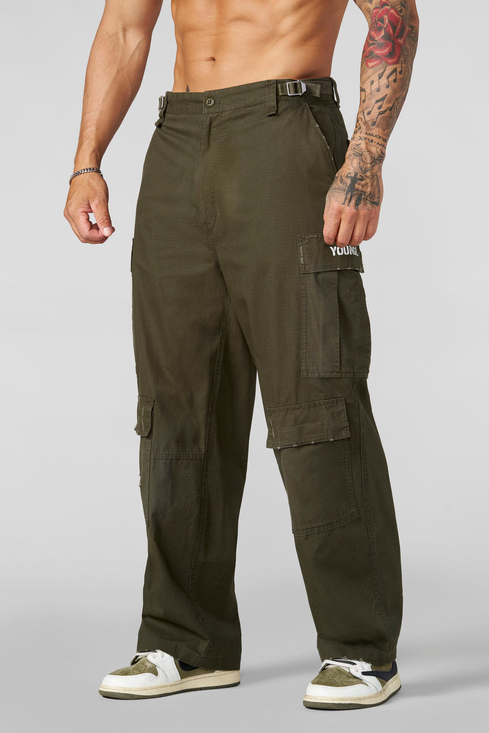 6069 - Combat Pants - Olive Wash
