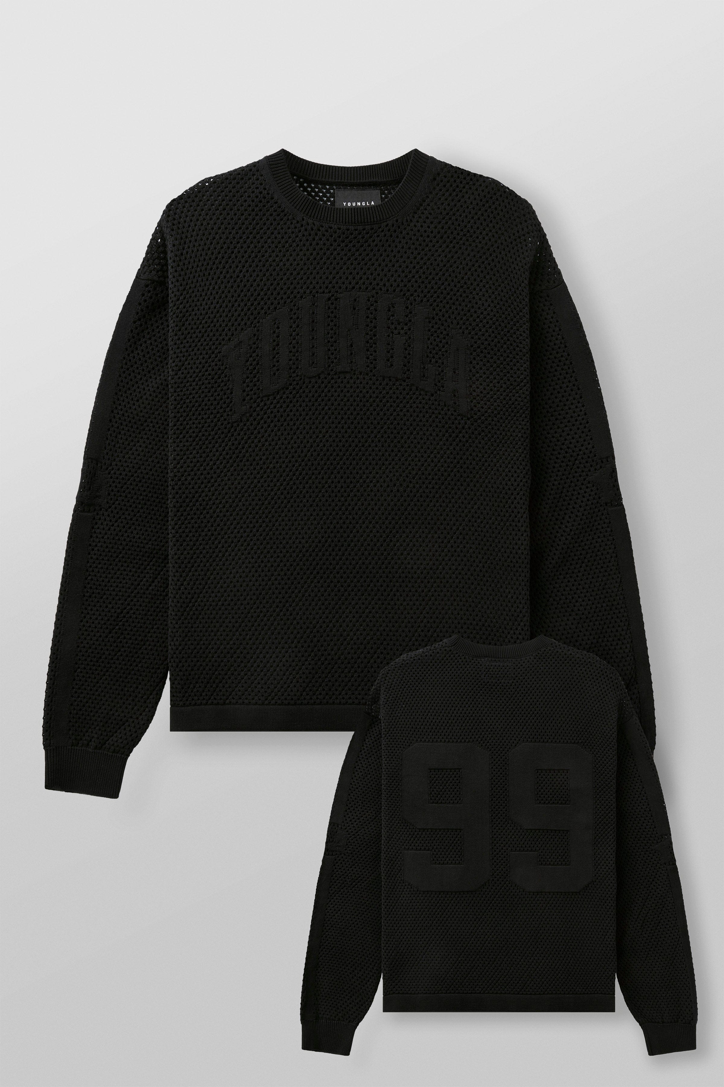 8016 - 99 Knit Longsleeves - Black
