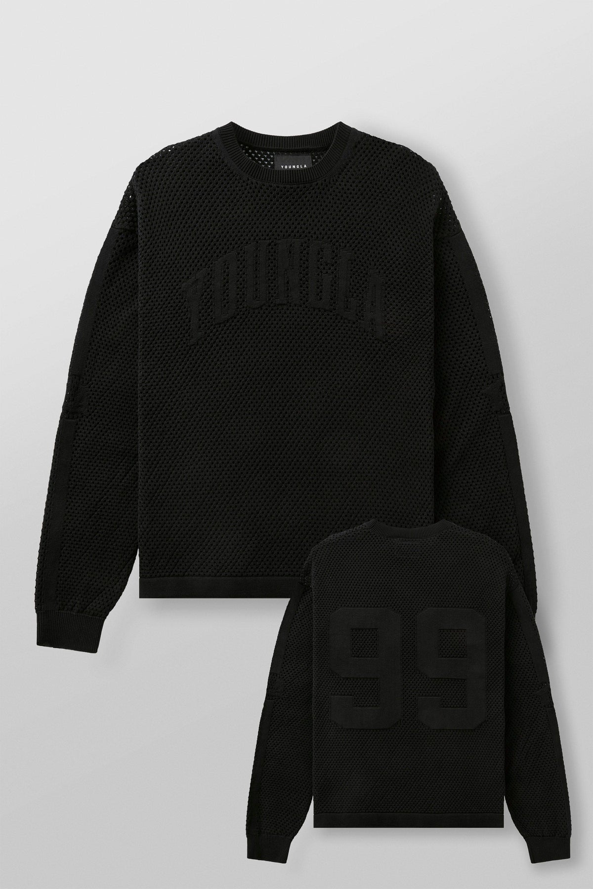 8016 - 99 Knit Longsleeves - Black
