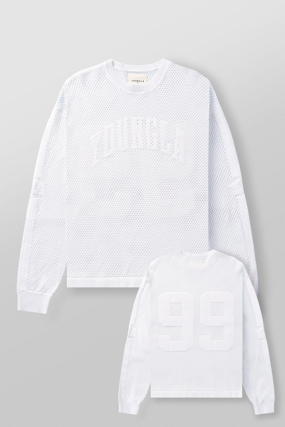 8016 - 99 Knit Longsleeves - White