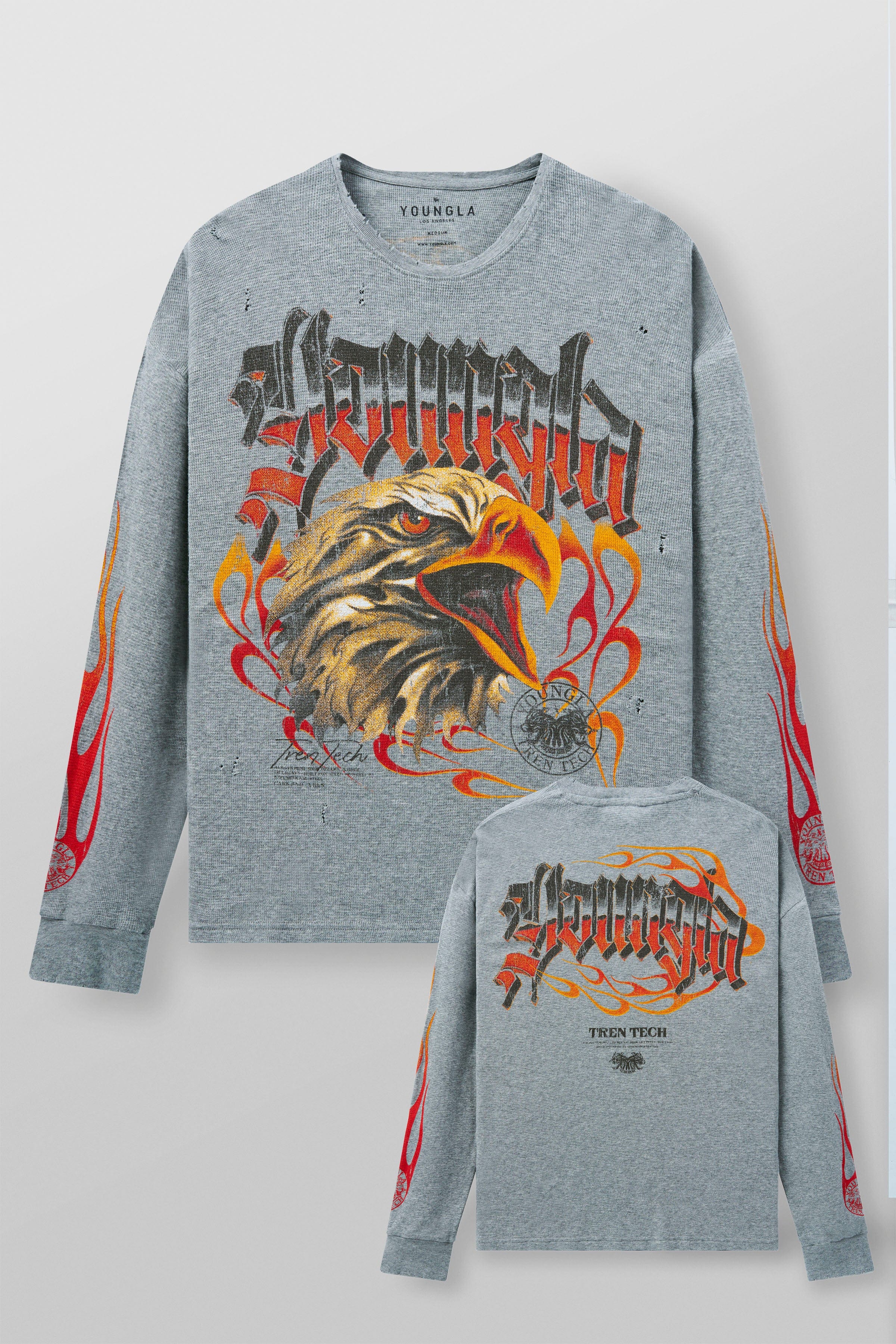 8036 - Cars & Curls - Thermals - Heather Grey