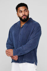 8053 - Flowy Button-ups - Blue Wash