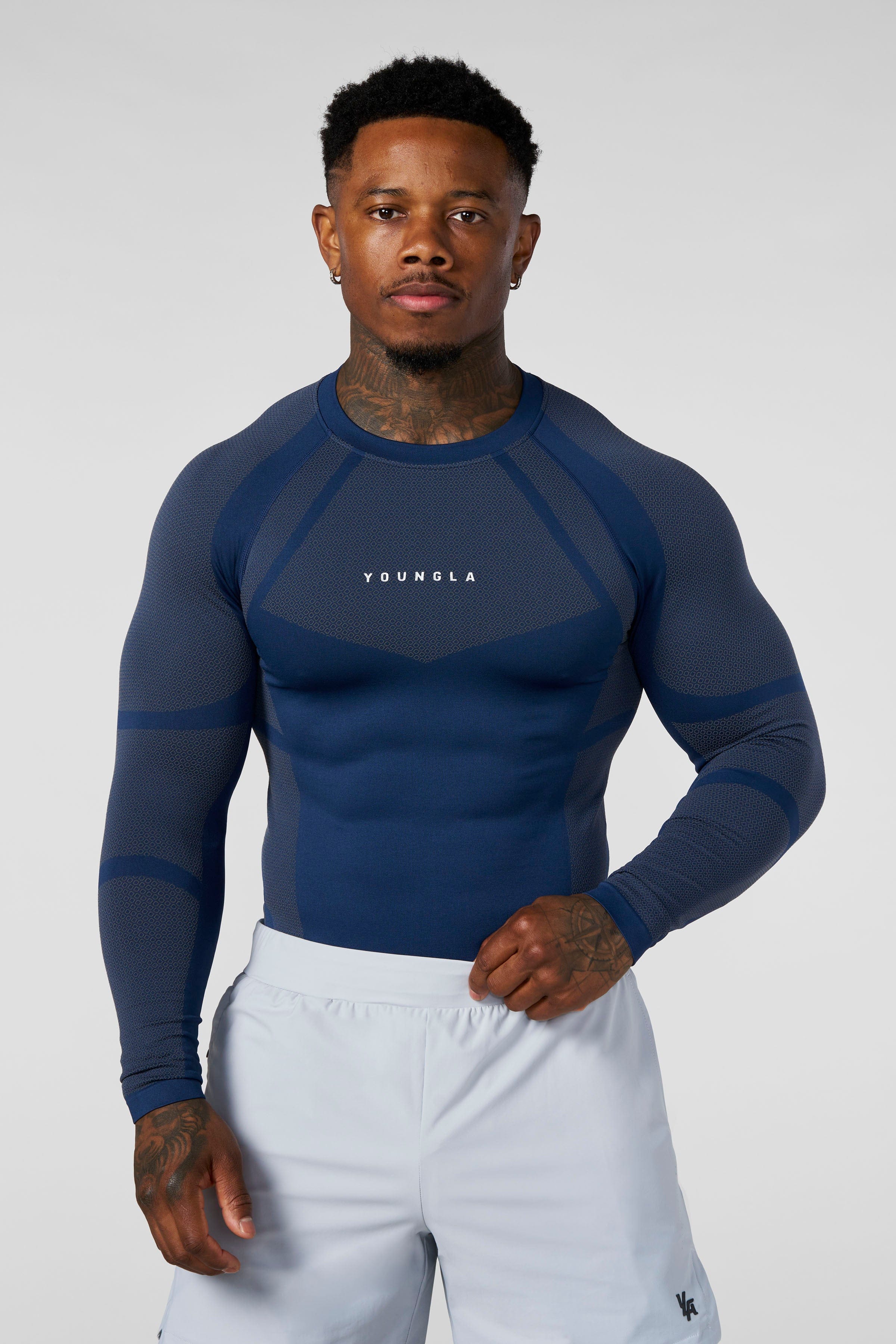 8055 - Apex Compression Longsleeves - Navy
