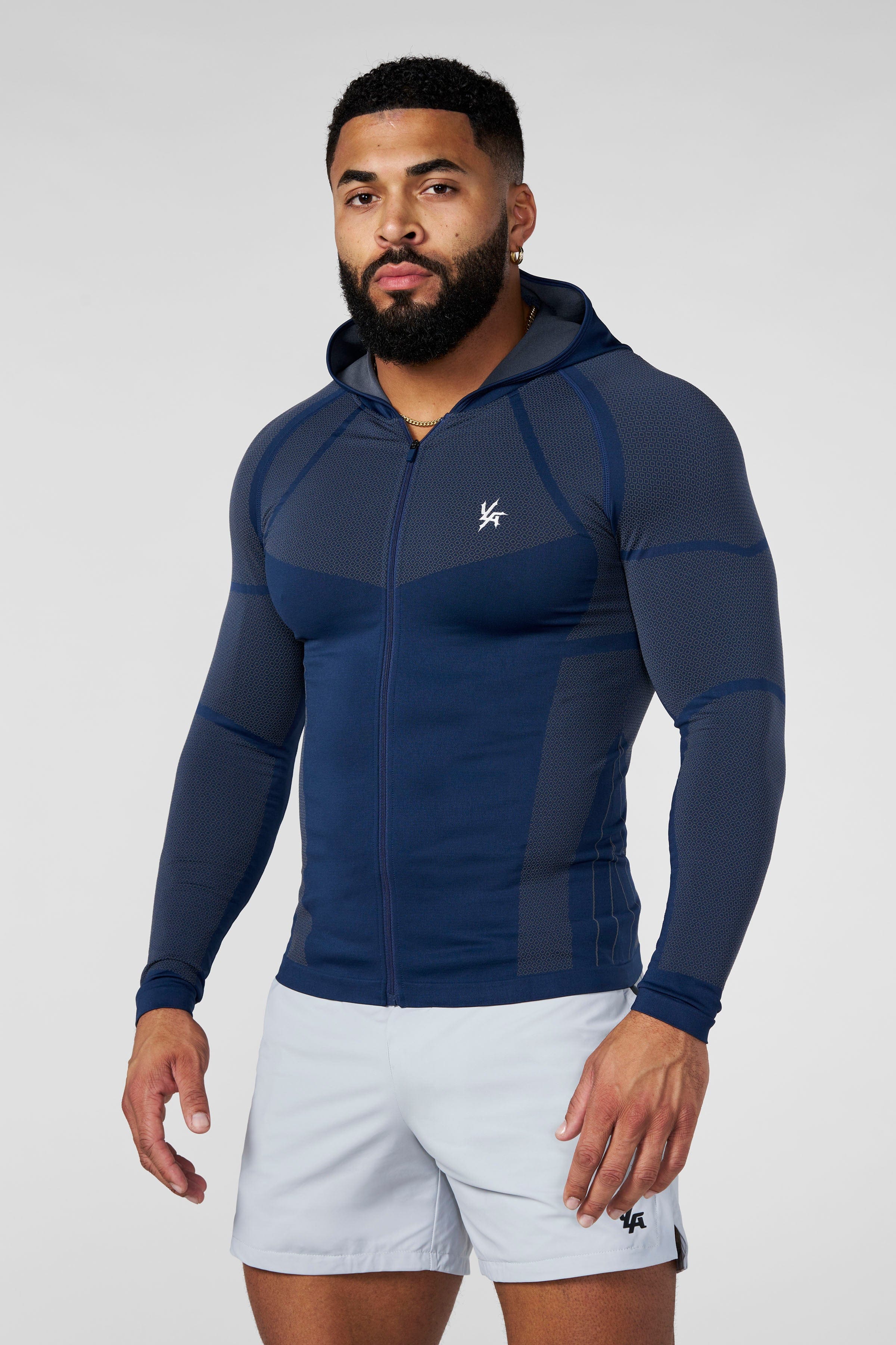 8061 - Apex Compression Zip-Ups - Navy