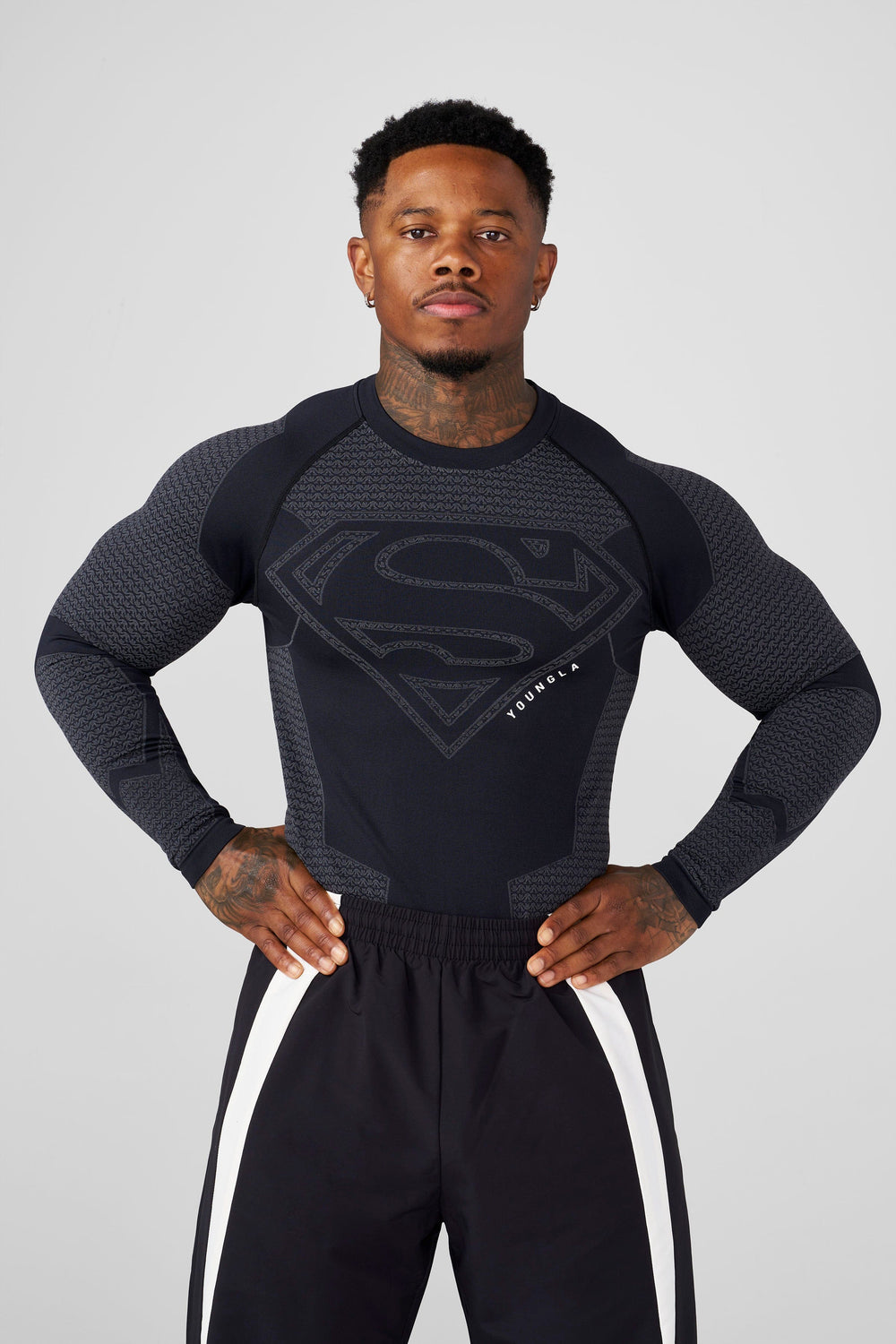 8066 - Superman Compression Longsleeves - Black