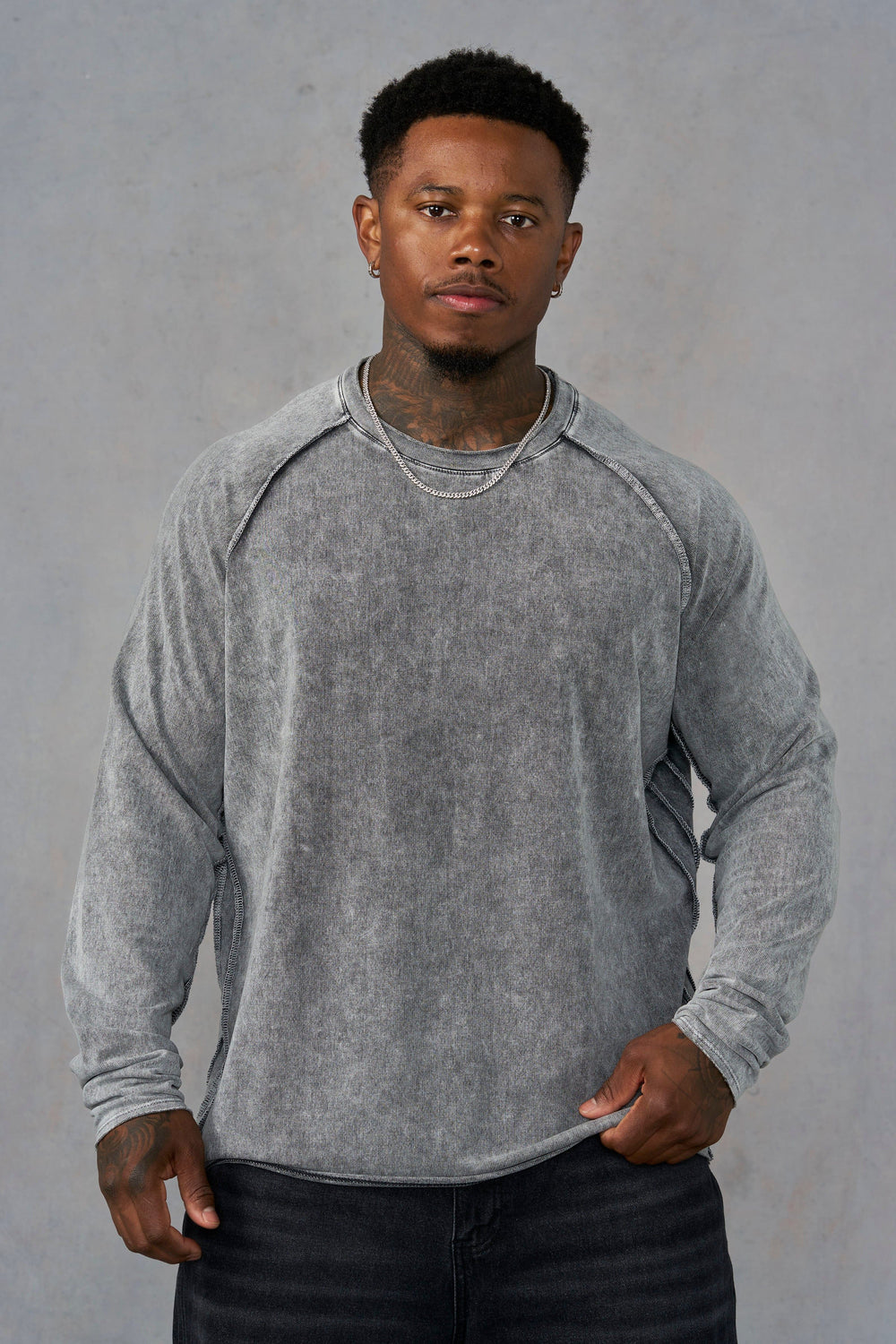 8068 - Proper Longsleeves - Grey Wash