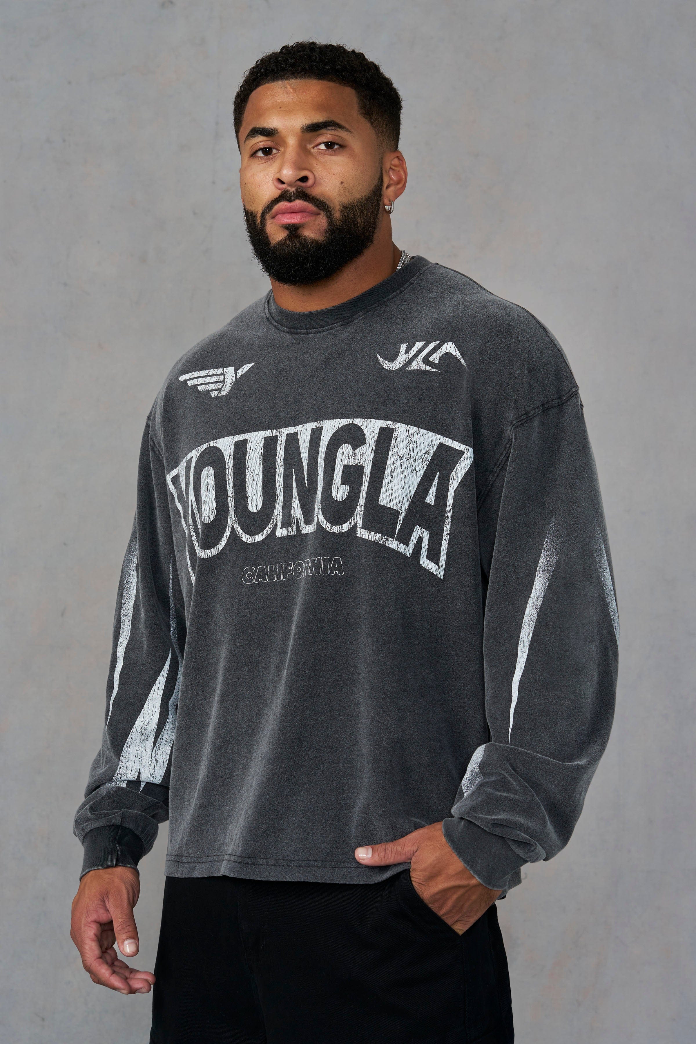 8079 - Moto Longsleeves - Grey Wash
