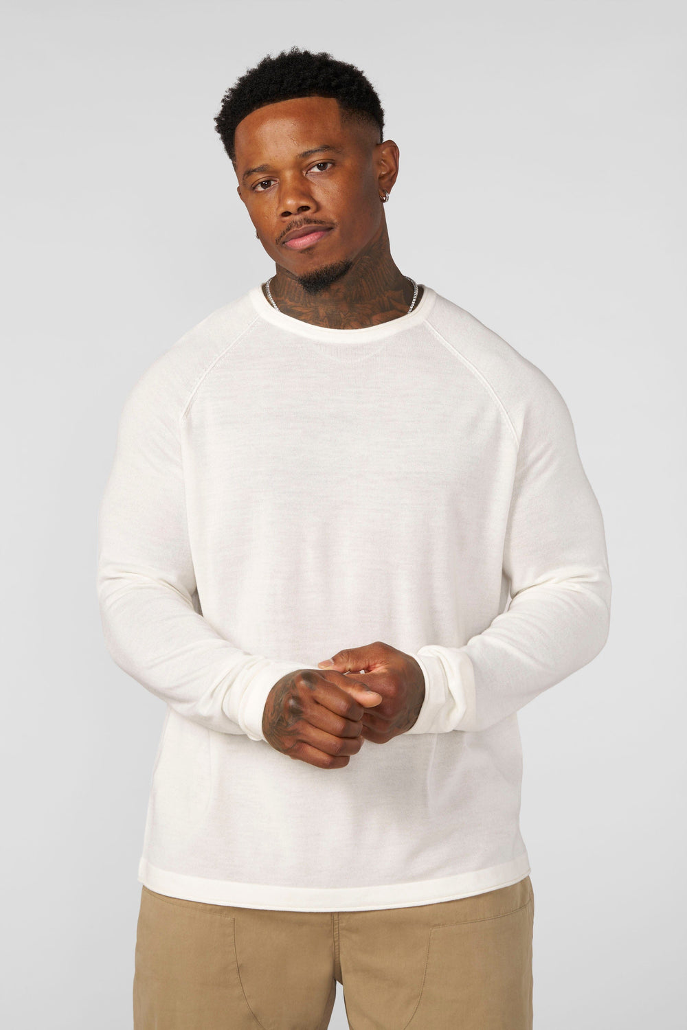 8092 - Monaco Wool Longsleeves - Off-White
