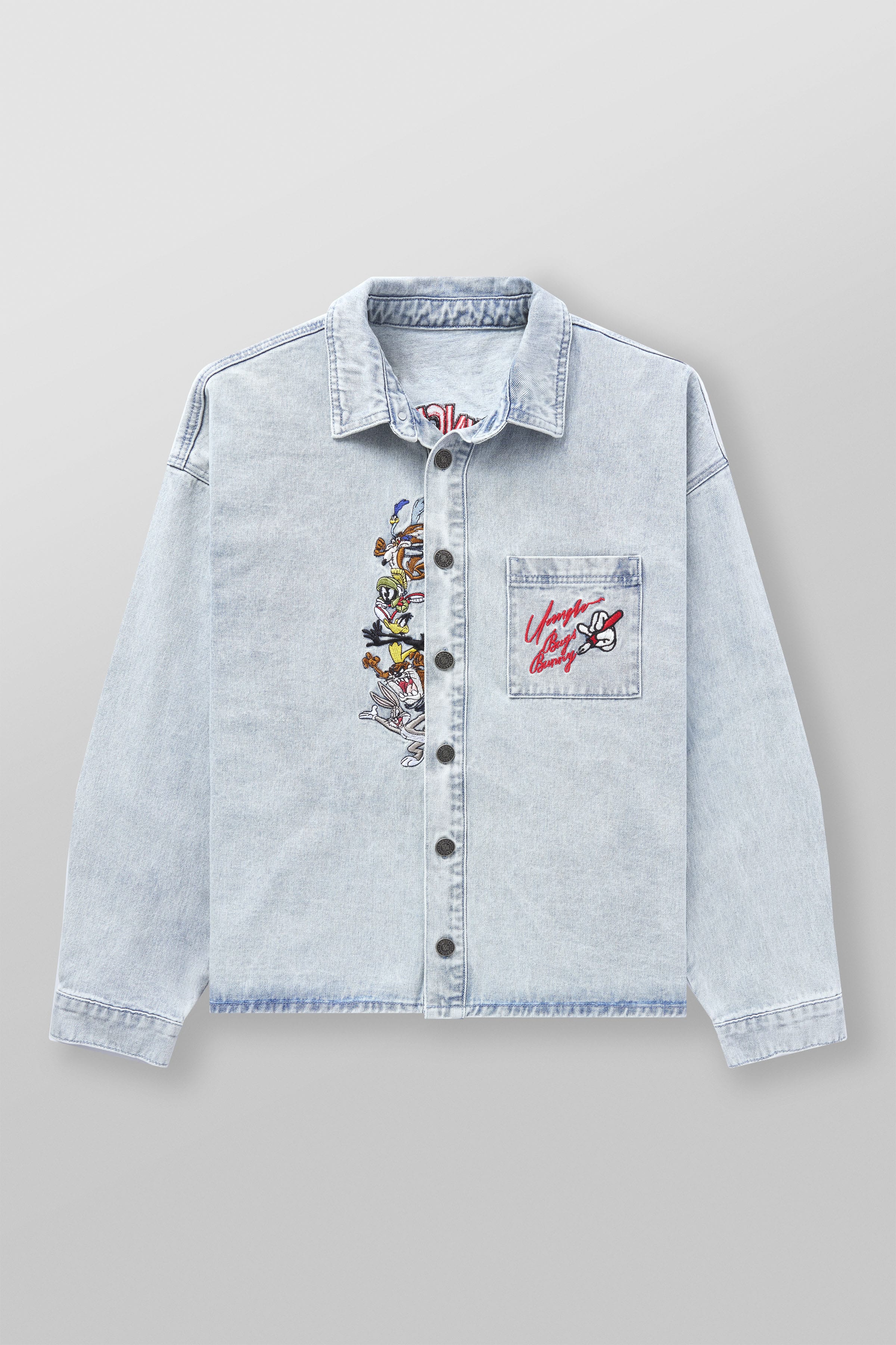 8112 - Looney Tunes Denim Shirt - Blue Wash