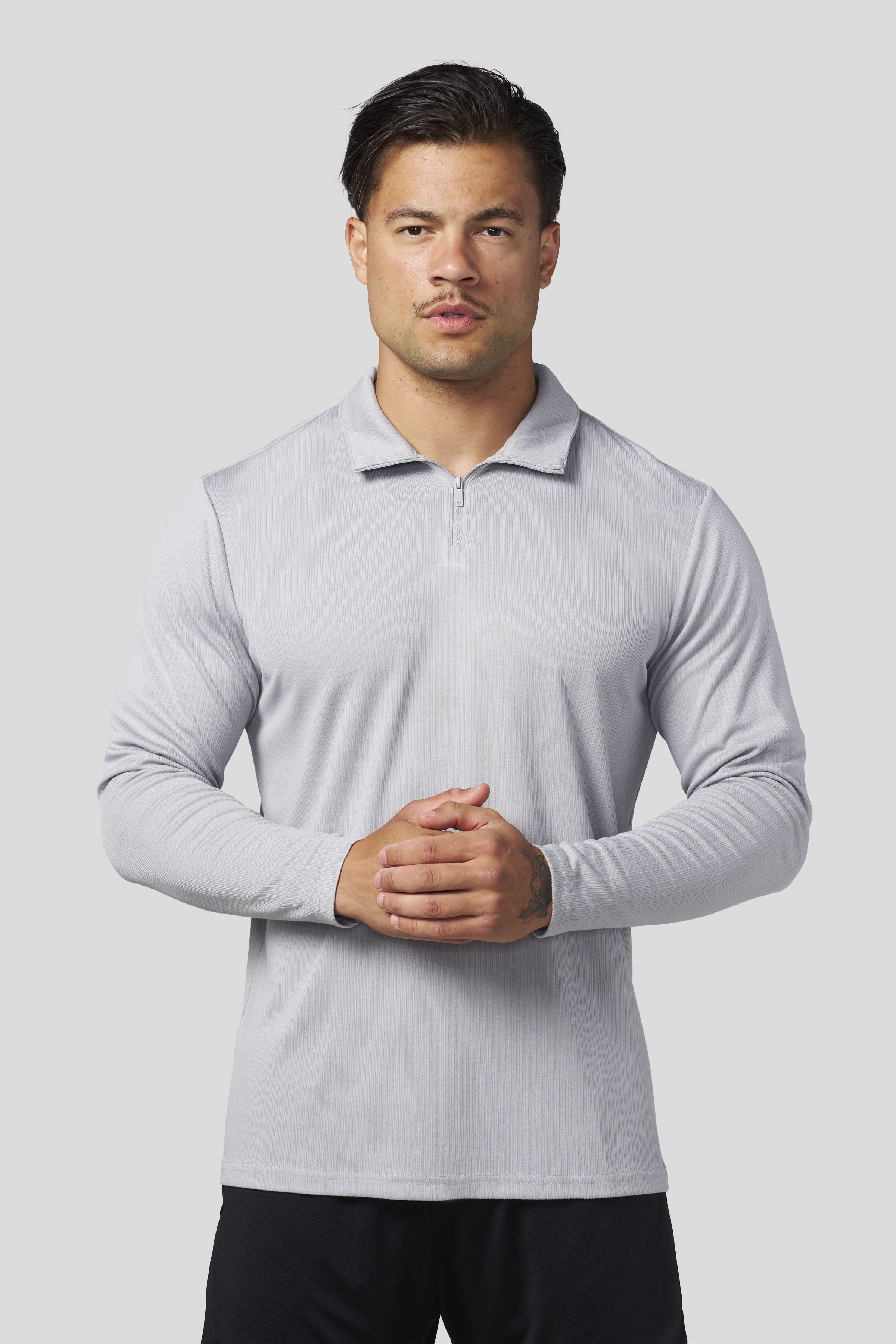 8124 - Essential Quarter Zip - Grey