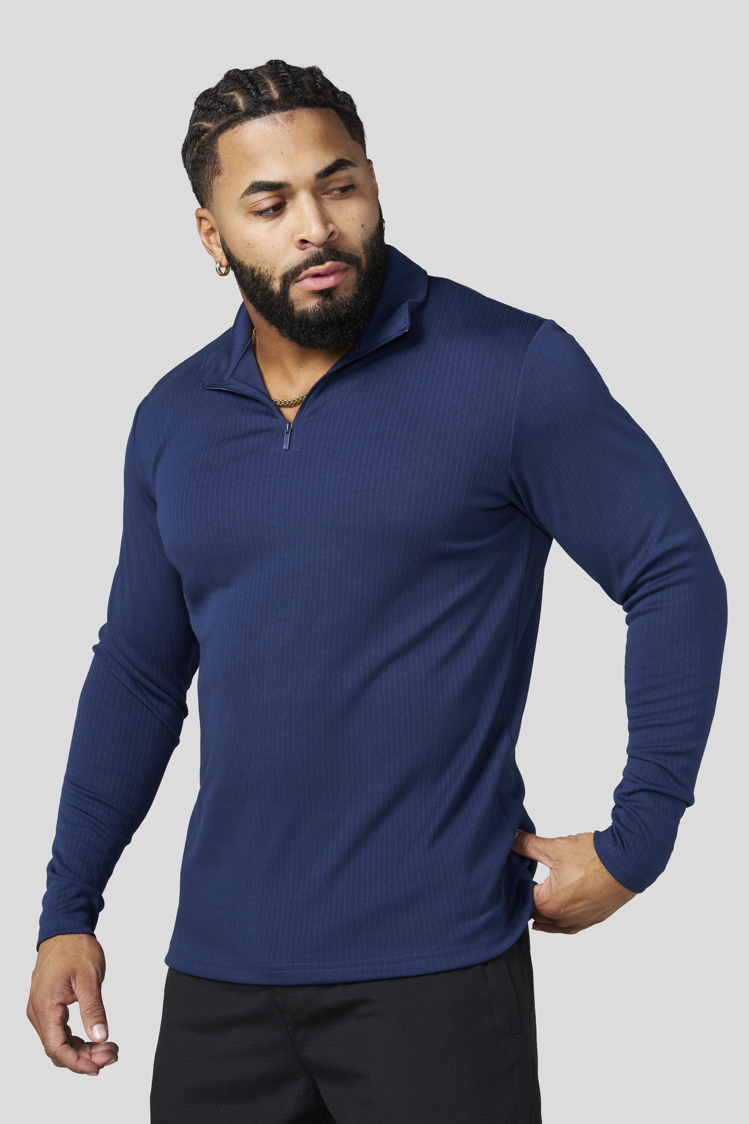 8124 - Essential Quarter Zip - Navy