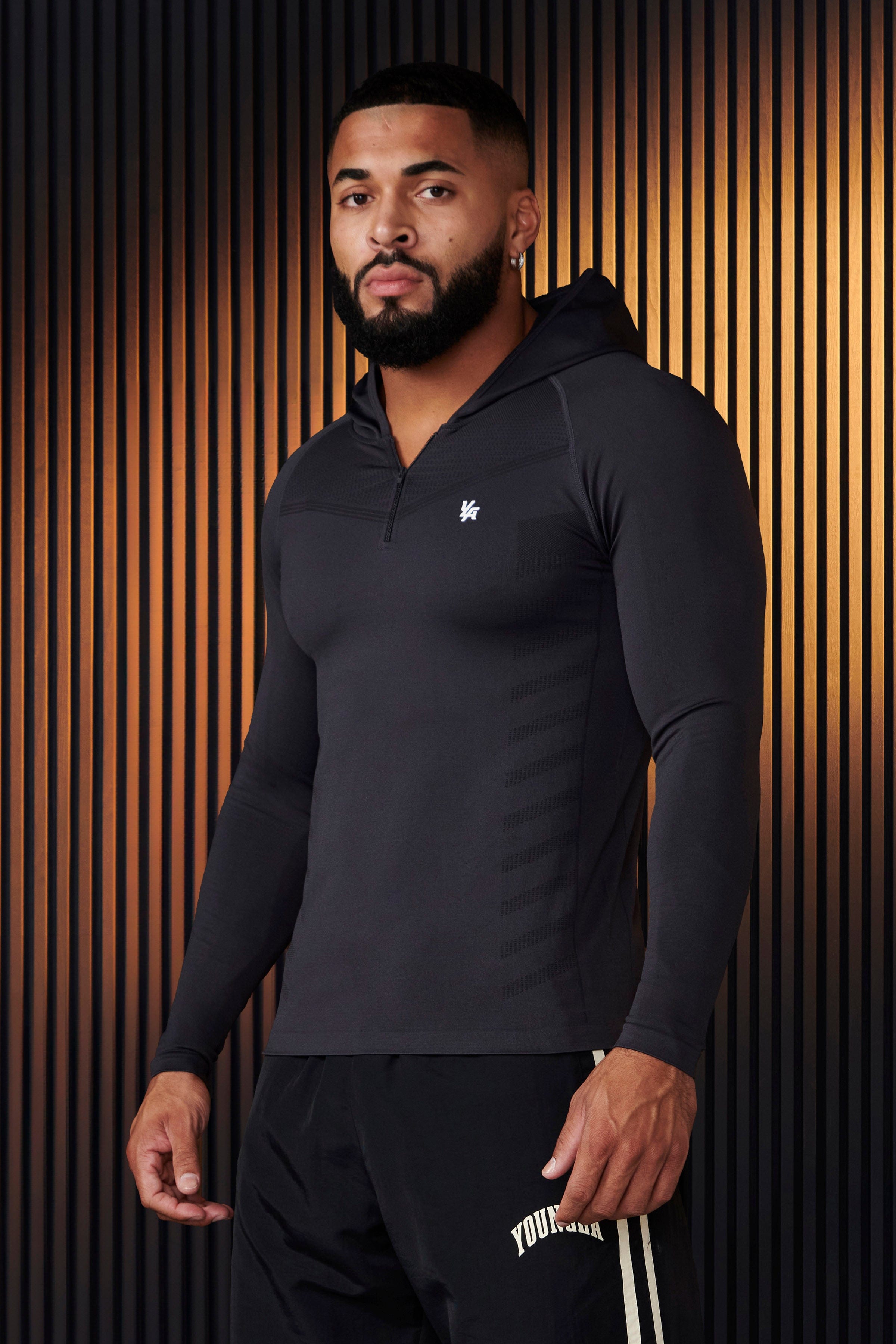 832 - SuperVillain Compression Hoodies - Charcoal