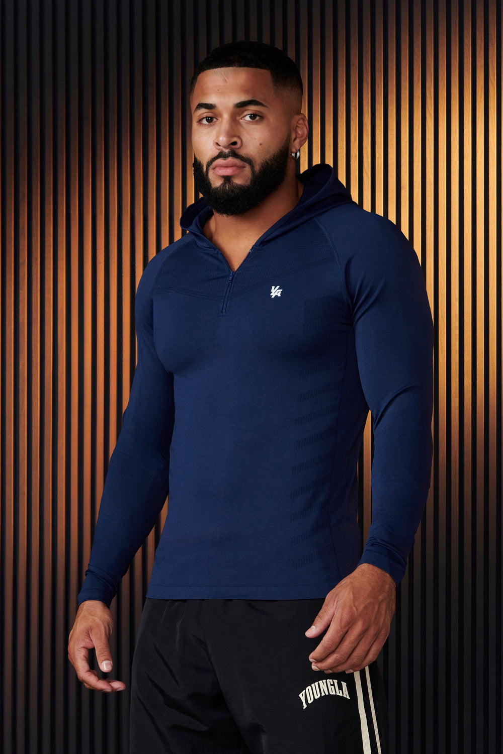832 - SuperVillain Compression Hoodies - Navy
