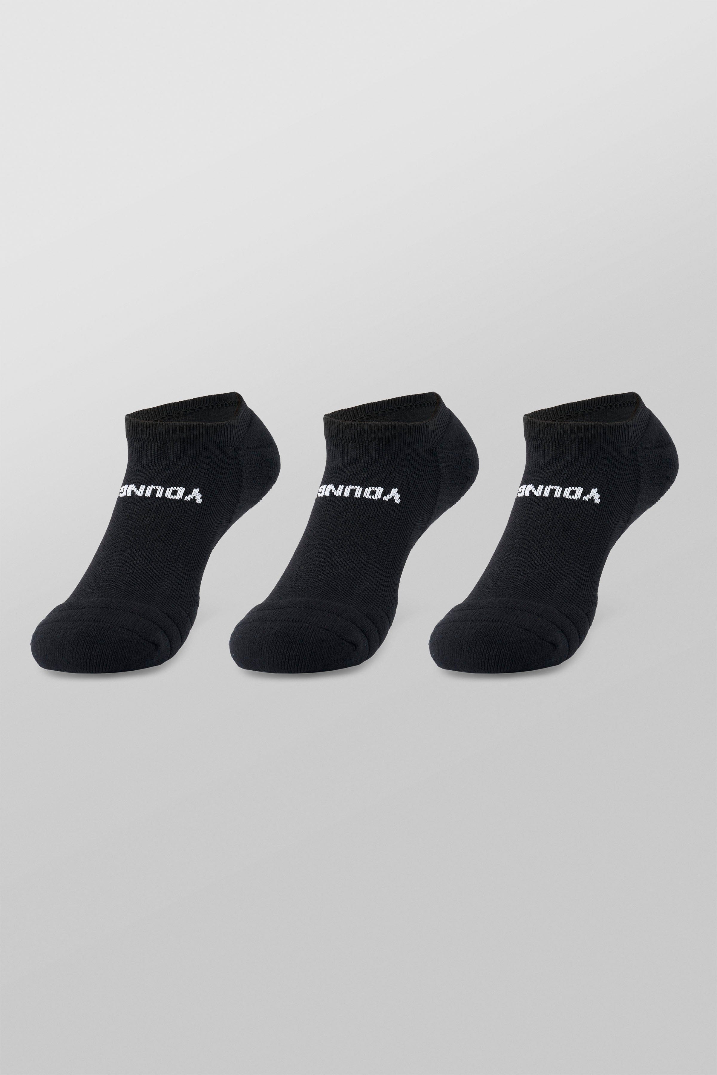 9043 - Performance Workout Ankle Socks - 3 Pack - All Black