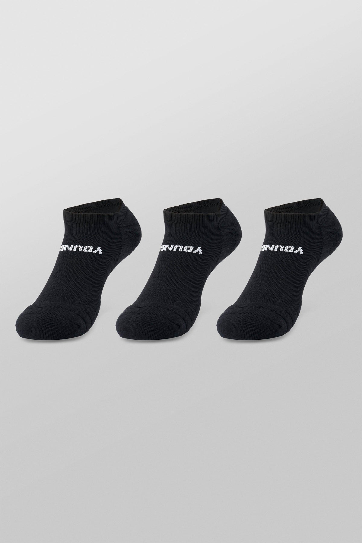 9043 - Performance Workout Ankle Socks - 3 Pack - All Black