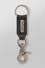 9052 - Leather Keychain - Black