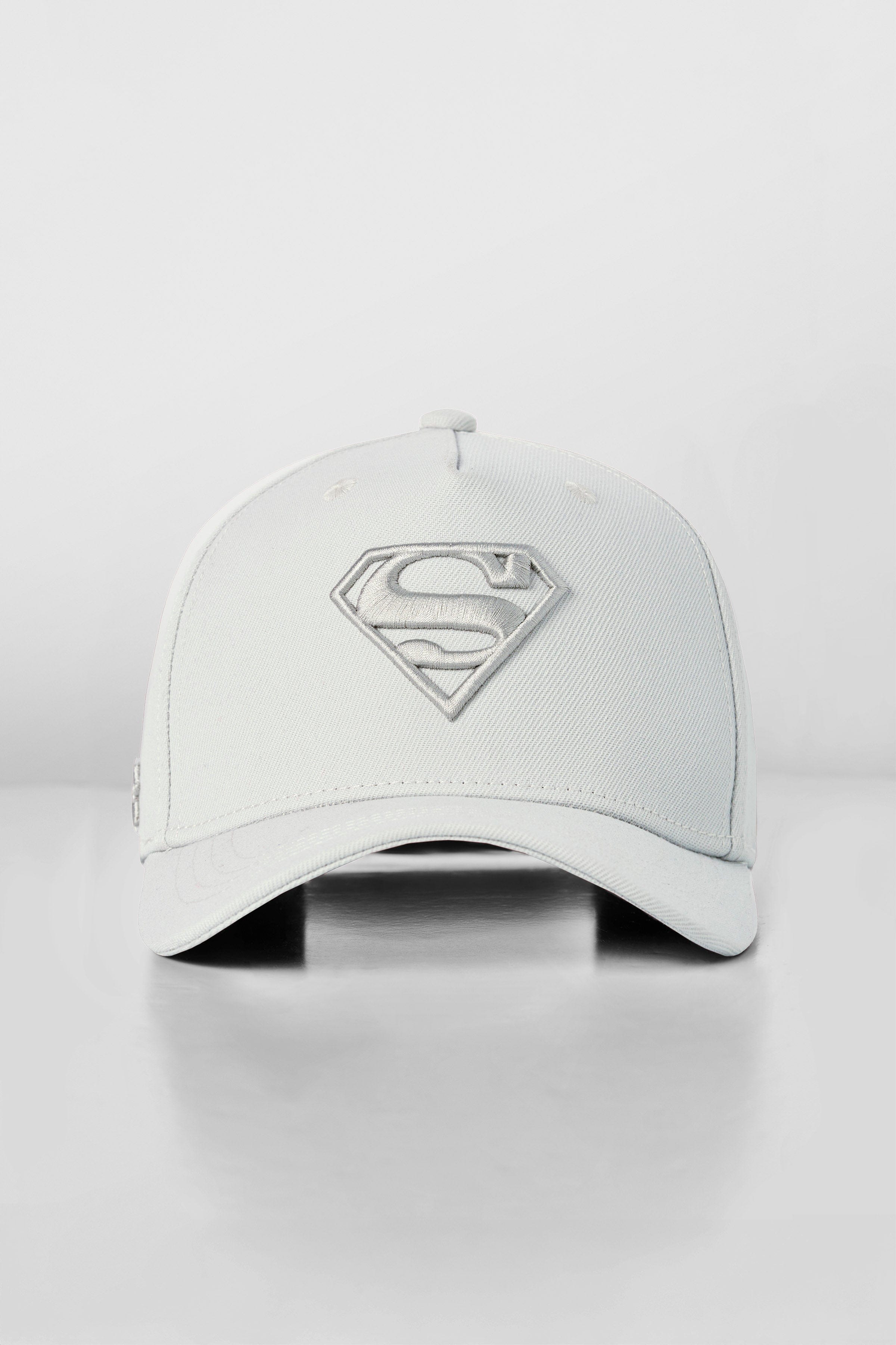 9092 - Superman Shield Hats - Light Grey