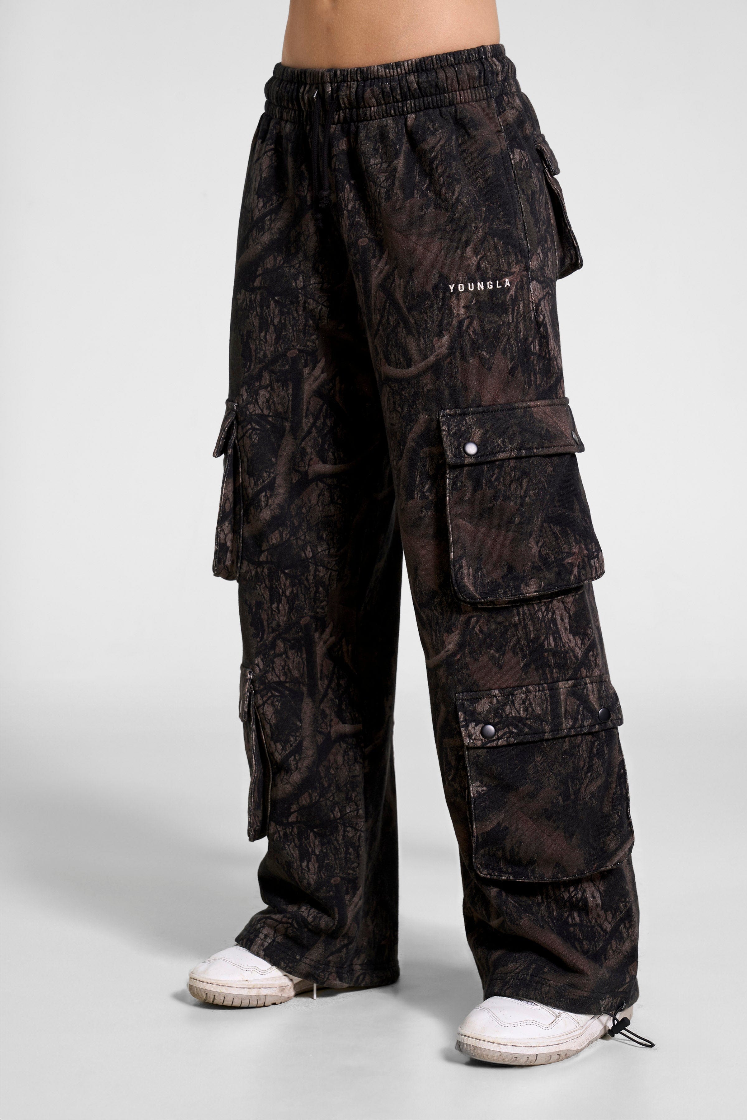 W251 Hunting Season Cargo Joggers - Black Camo