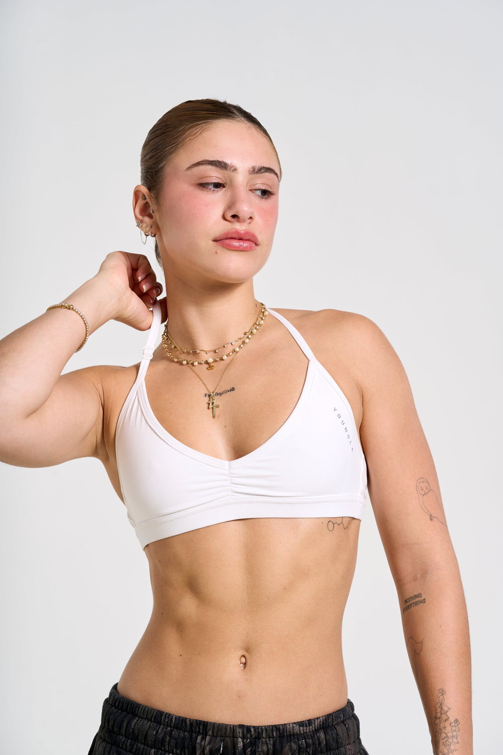 W335 URBAN V-NECK BRA Fall 24' - White