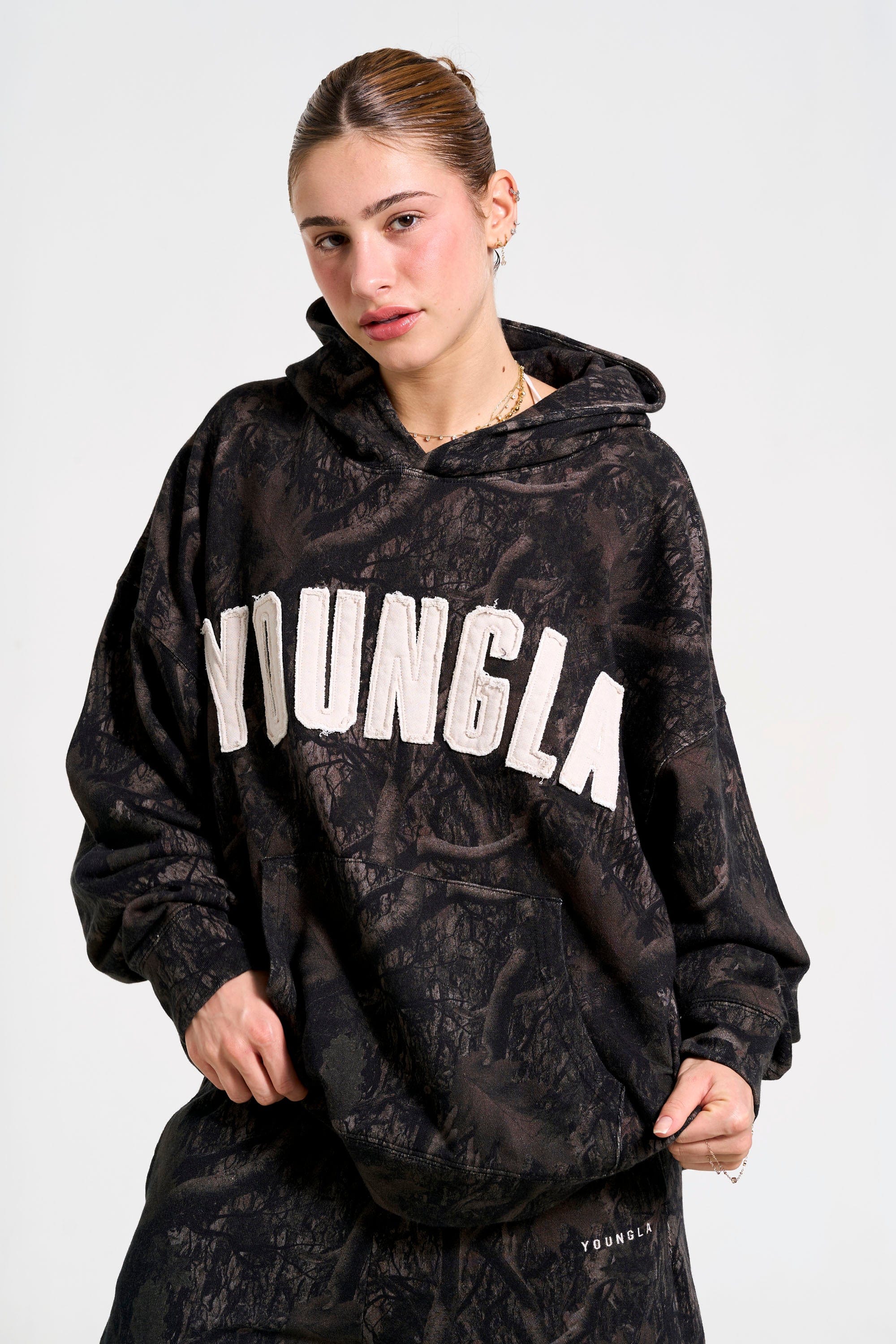 W551 Hunting Season Hoodie - Black Camo