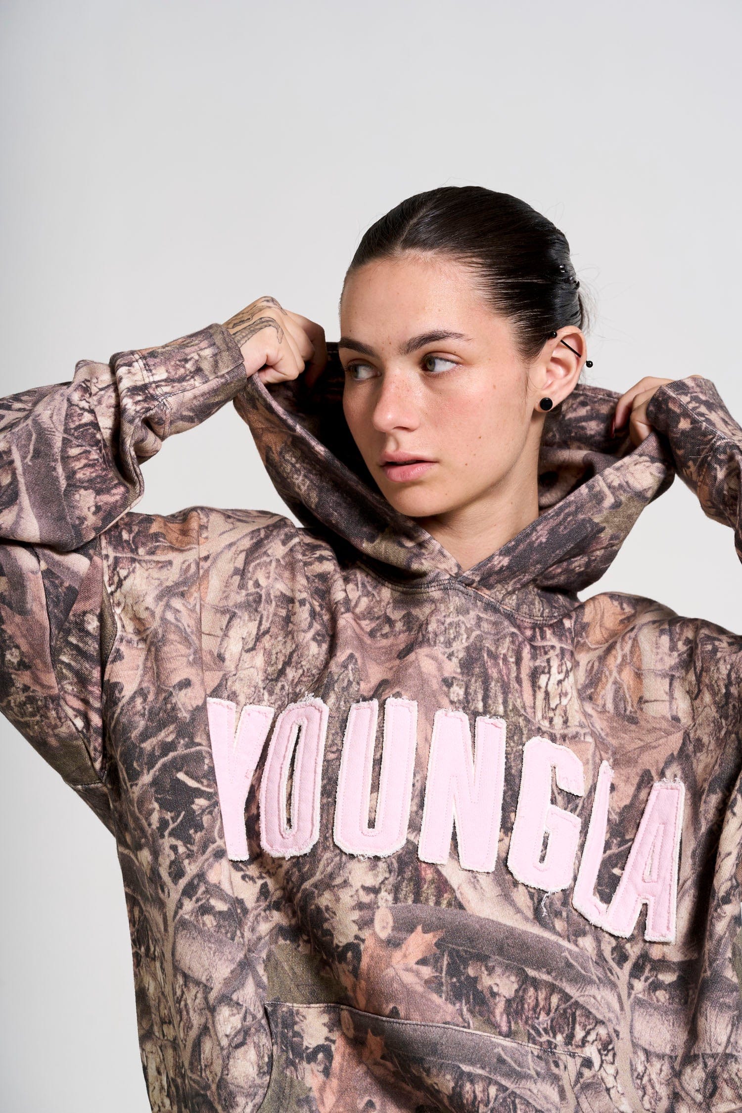 W551 Hunting Season Hoodie - Green Camo