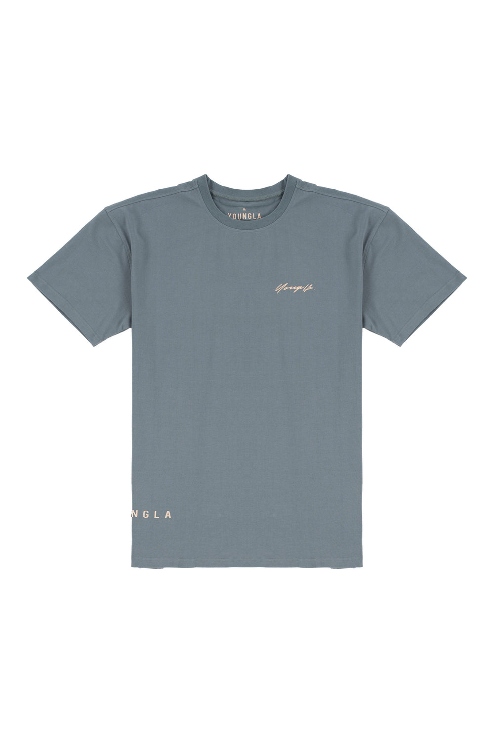 414 Signature Tees - Grey Blue