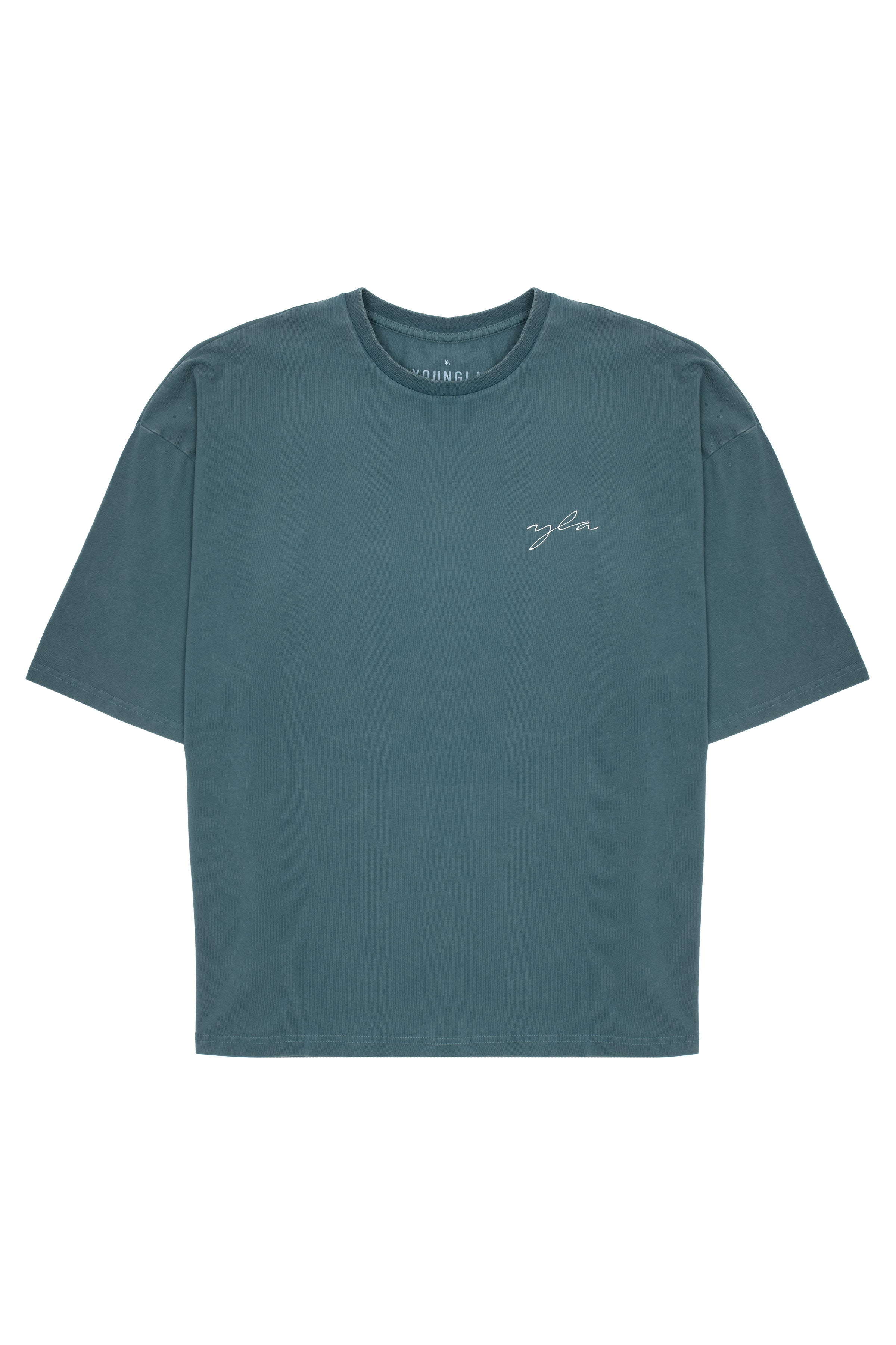 464 Skyline Super Sized Tees - Teal Wash