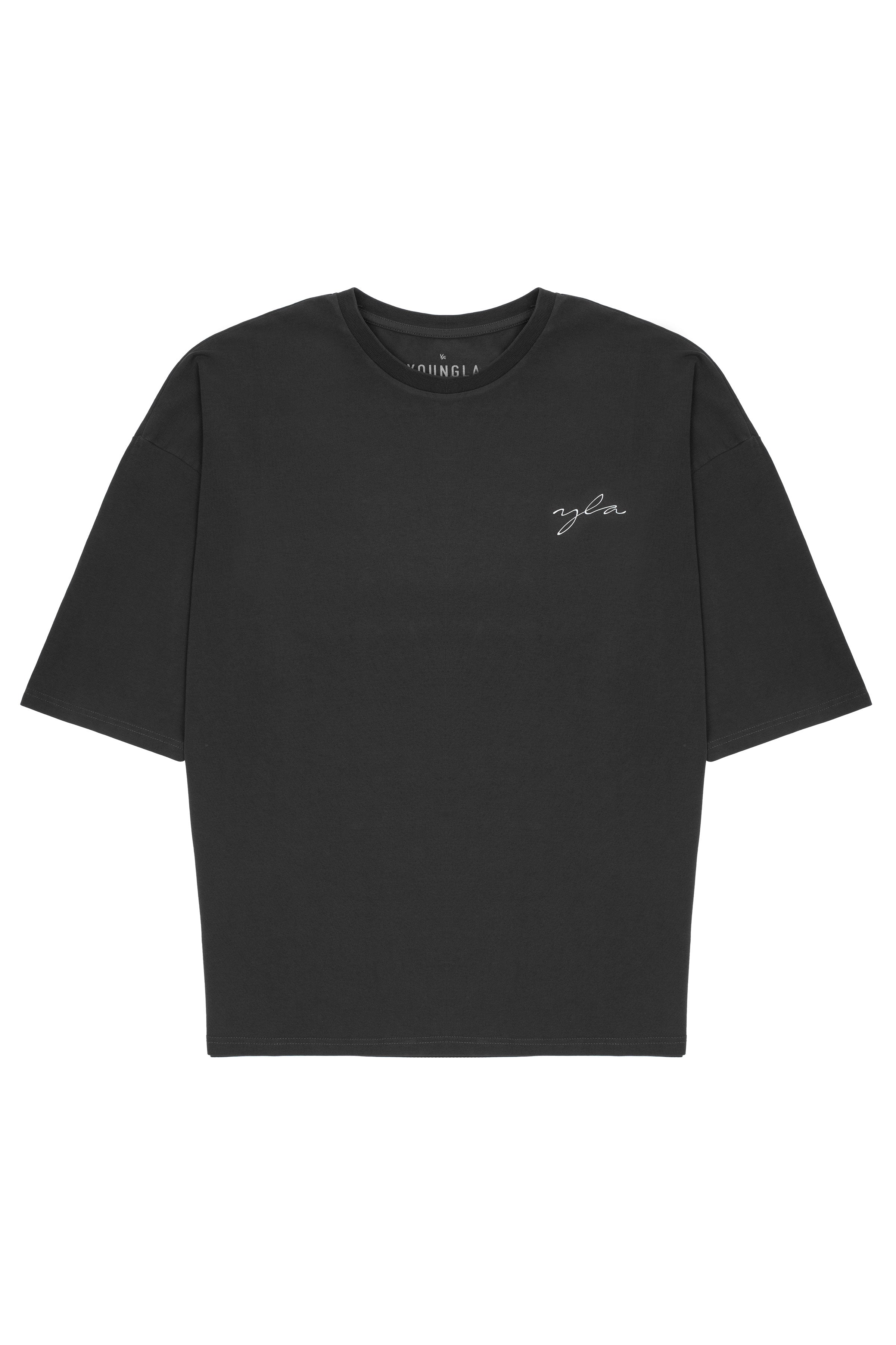 464 Skyline Super Sized Tees - Black Wash