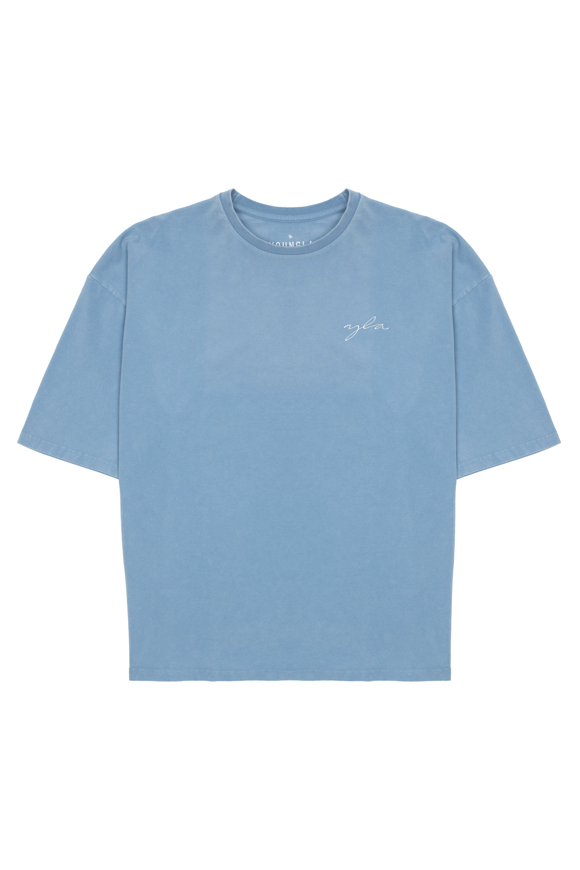 464 Skyline Super Sized Tees - Sky Blue Wash