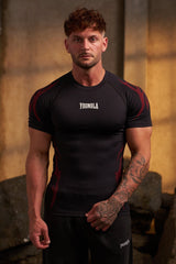 4067 - Gothic Compression Tees - Black/Red