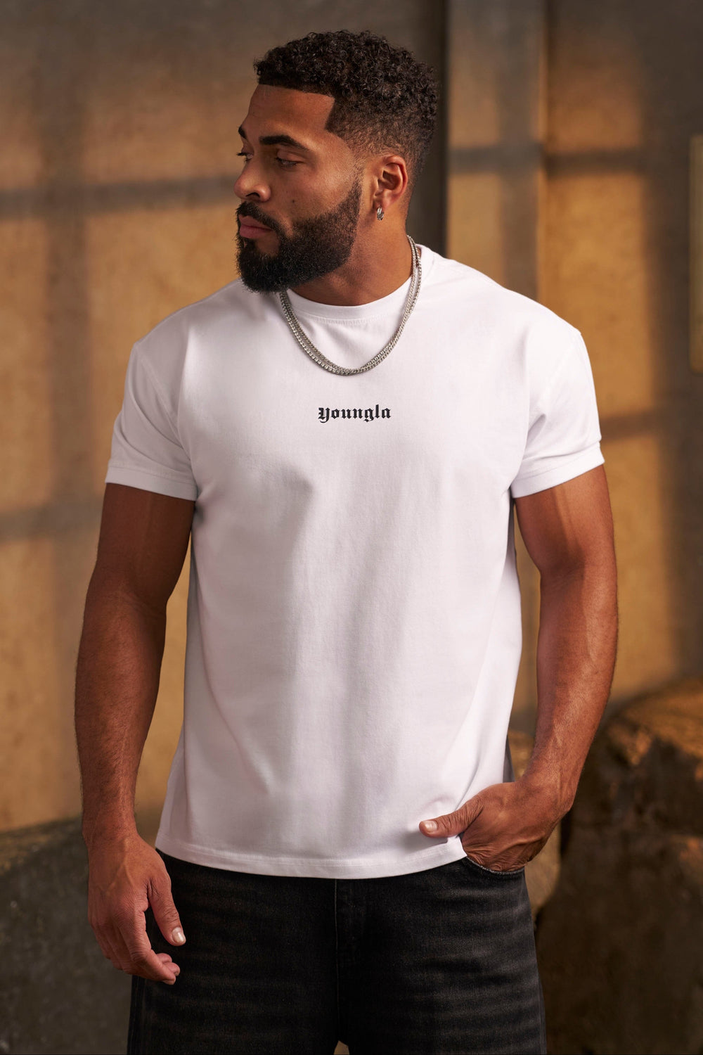 4198 - Core Fitted Ringer Tees - White