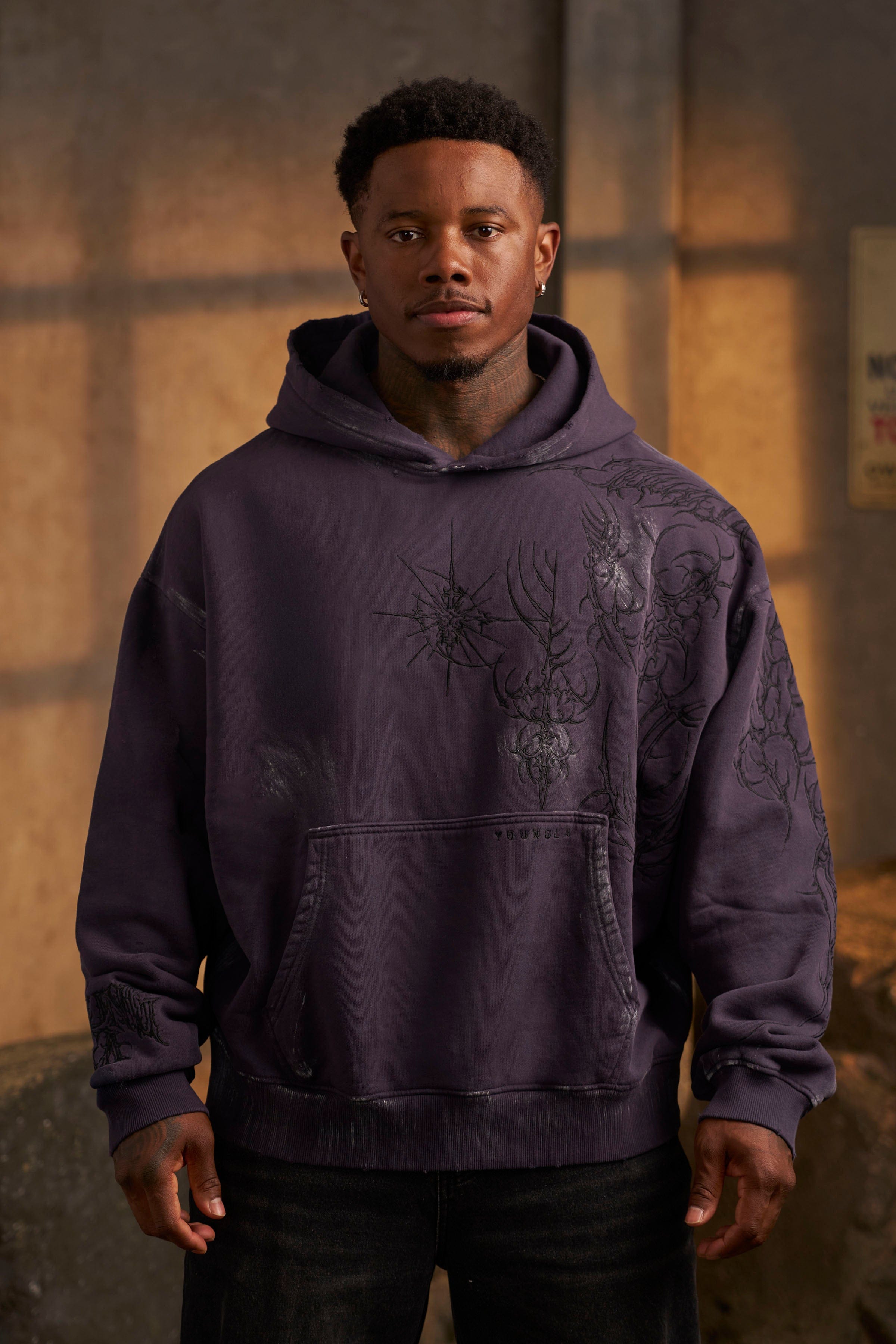 5057 - Cyberpunk Hoodies - Purple Wash
