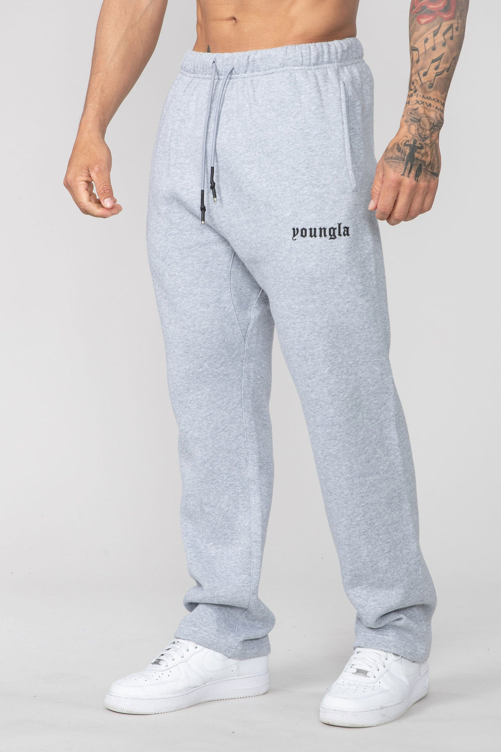 216 Eternal No Cuff Sweats - Heather Grey