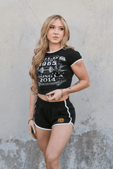 W471 Gold's Gym Ringer Baby Tee