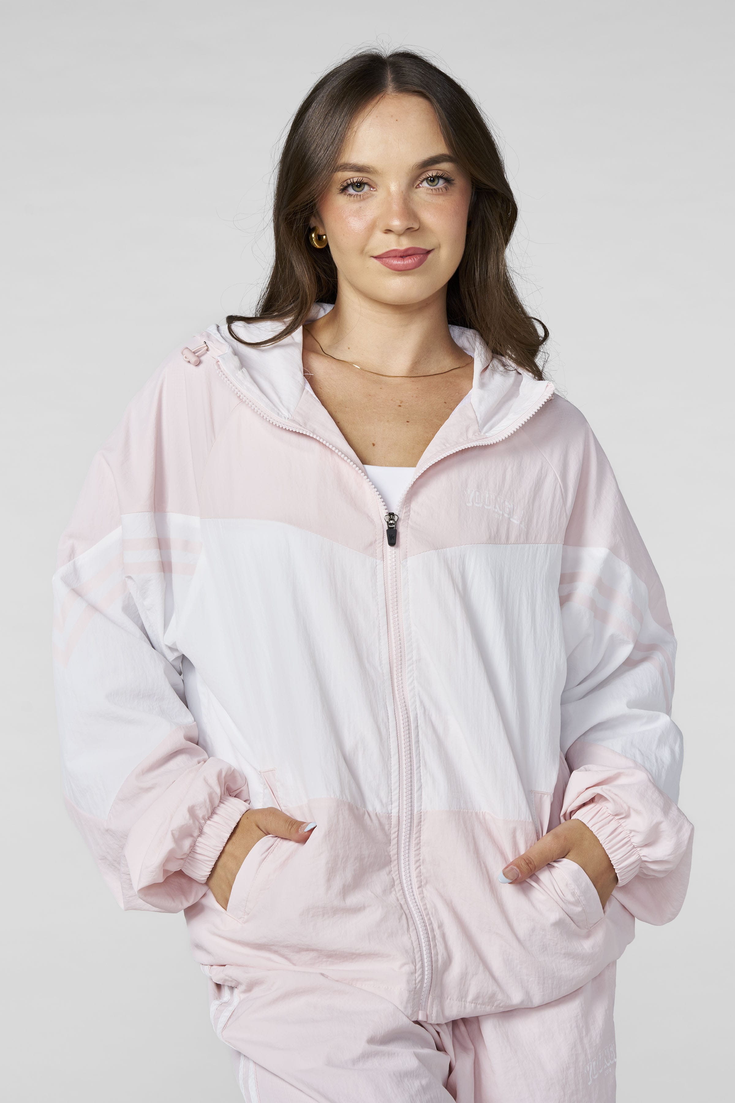 W5166 - Vintage Windbreaker - Pink