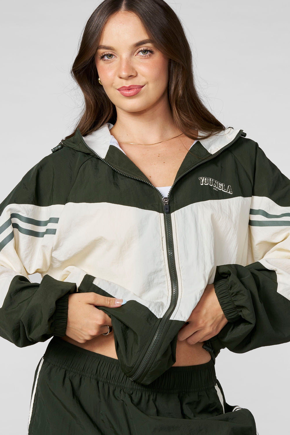W5166 - Vintage Windbreaker - Olive